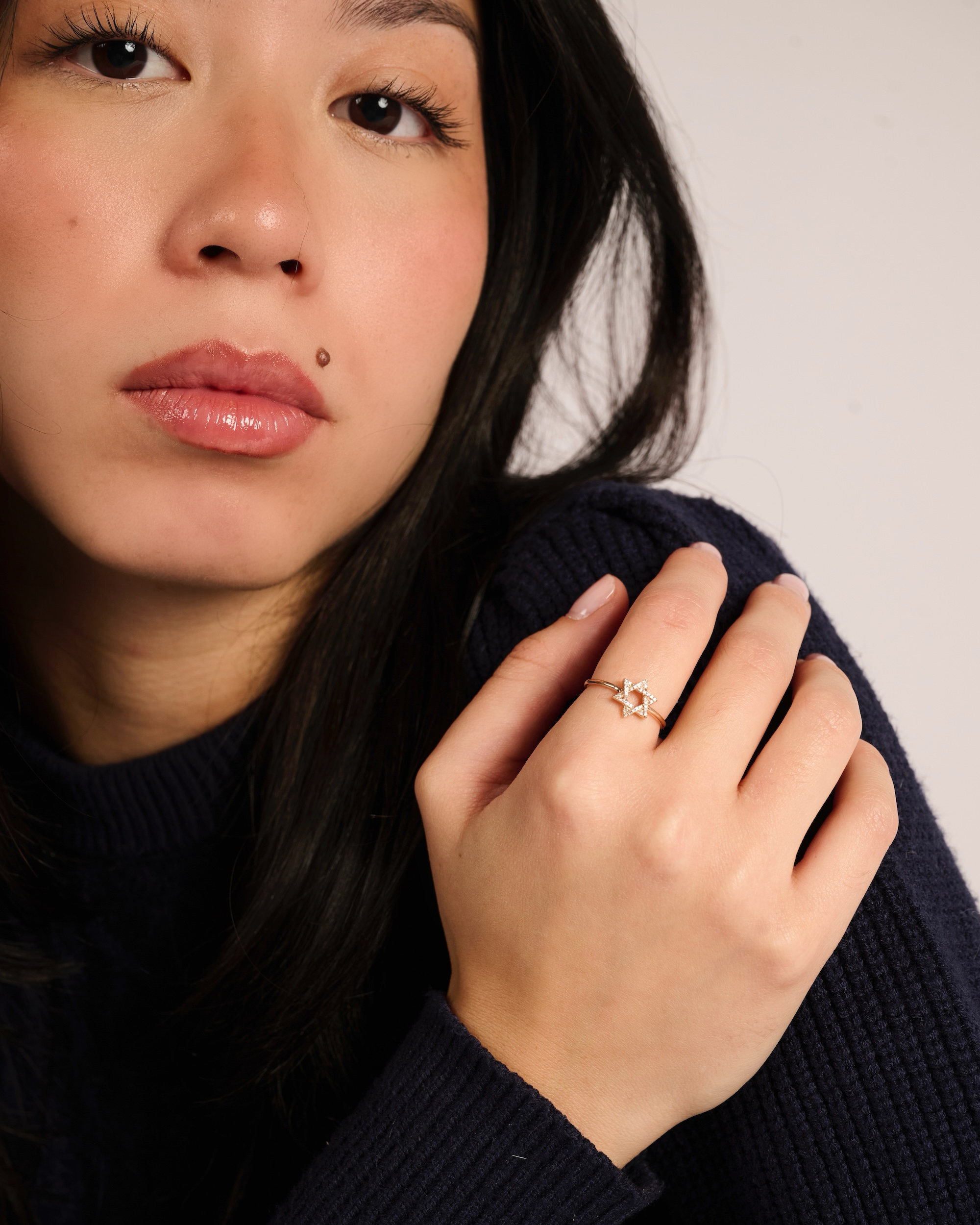 The Star of David Pavé Diamond Ring