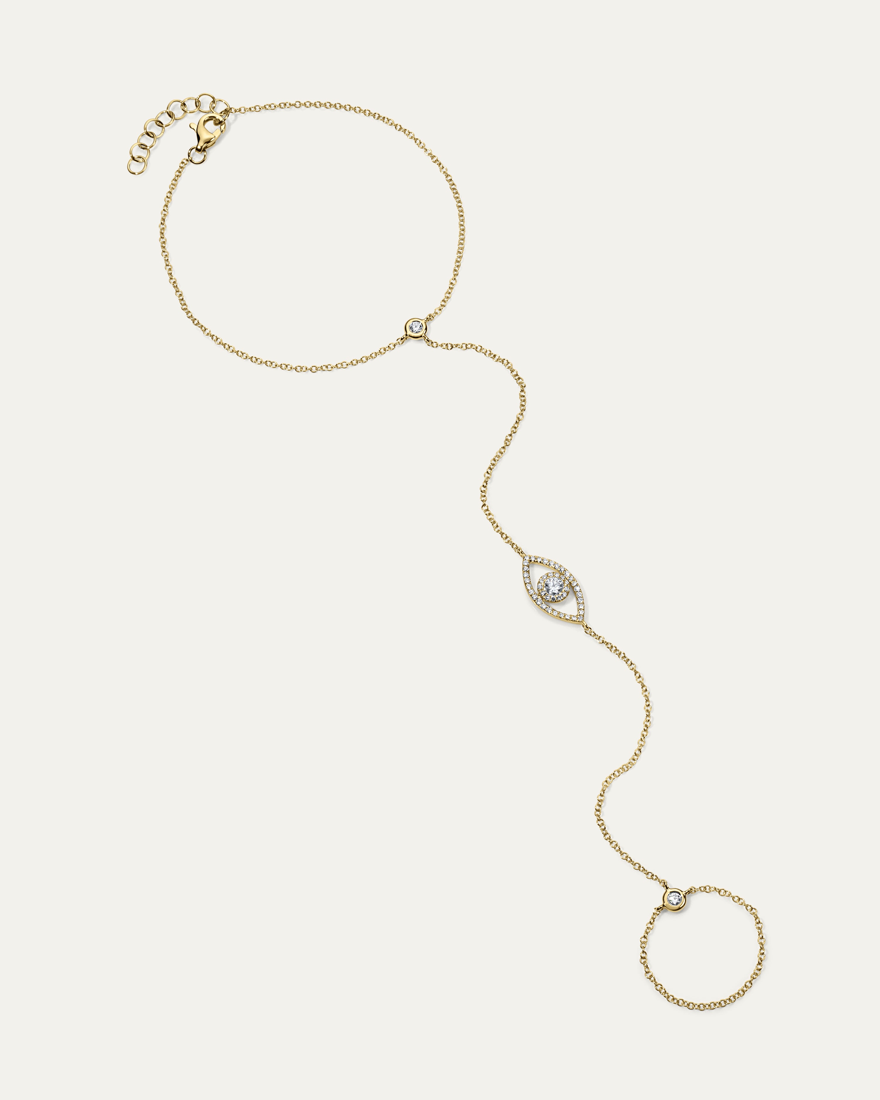 The Evil Eye Diamond Hand Chain