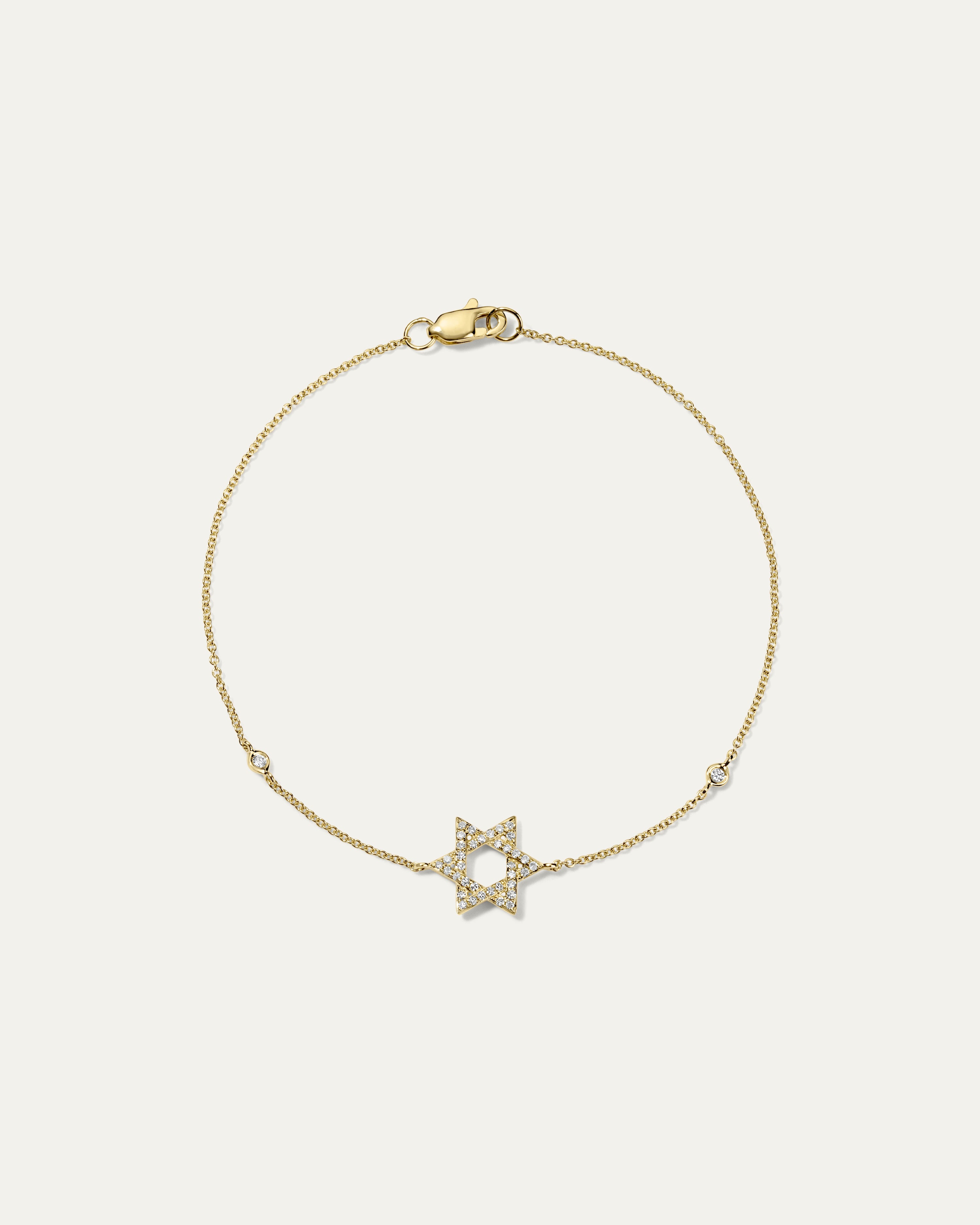 The Star of David Diamond Bracelet