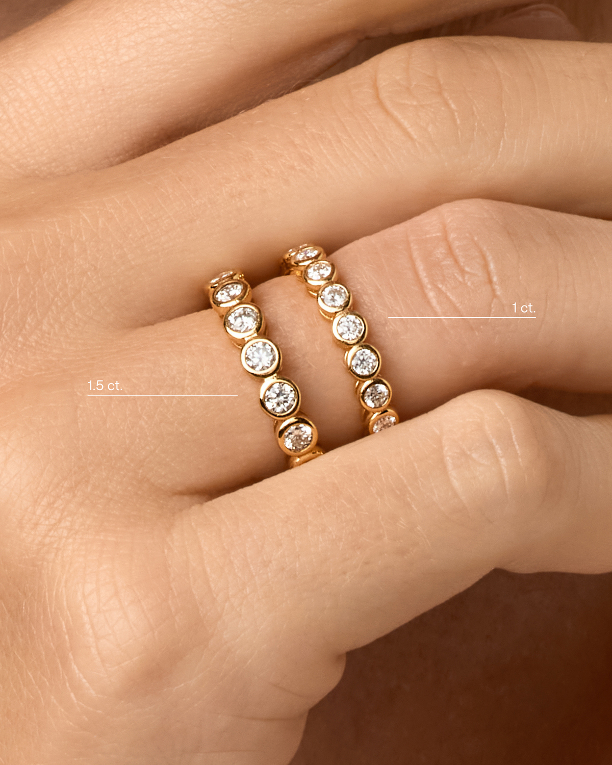 Charlotte™ Round Bezel Eternity Band