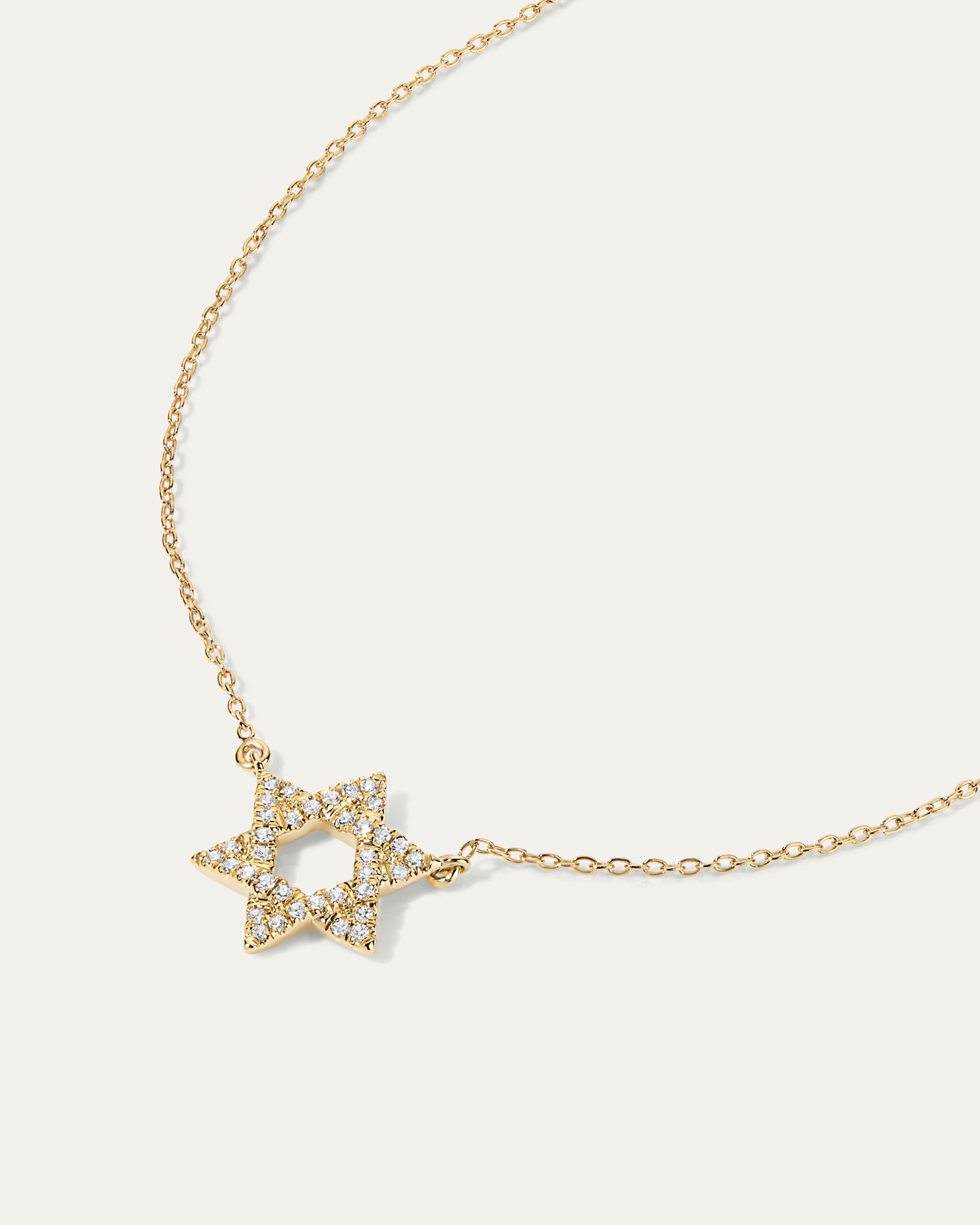 The Mini Star of David Diamond Necklace