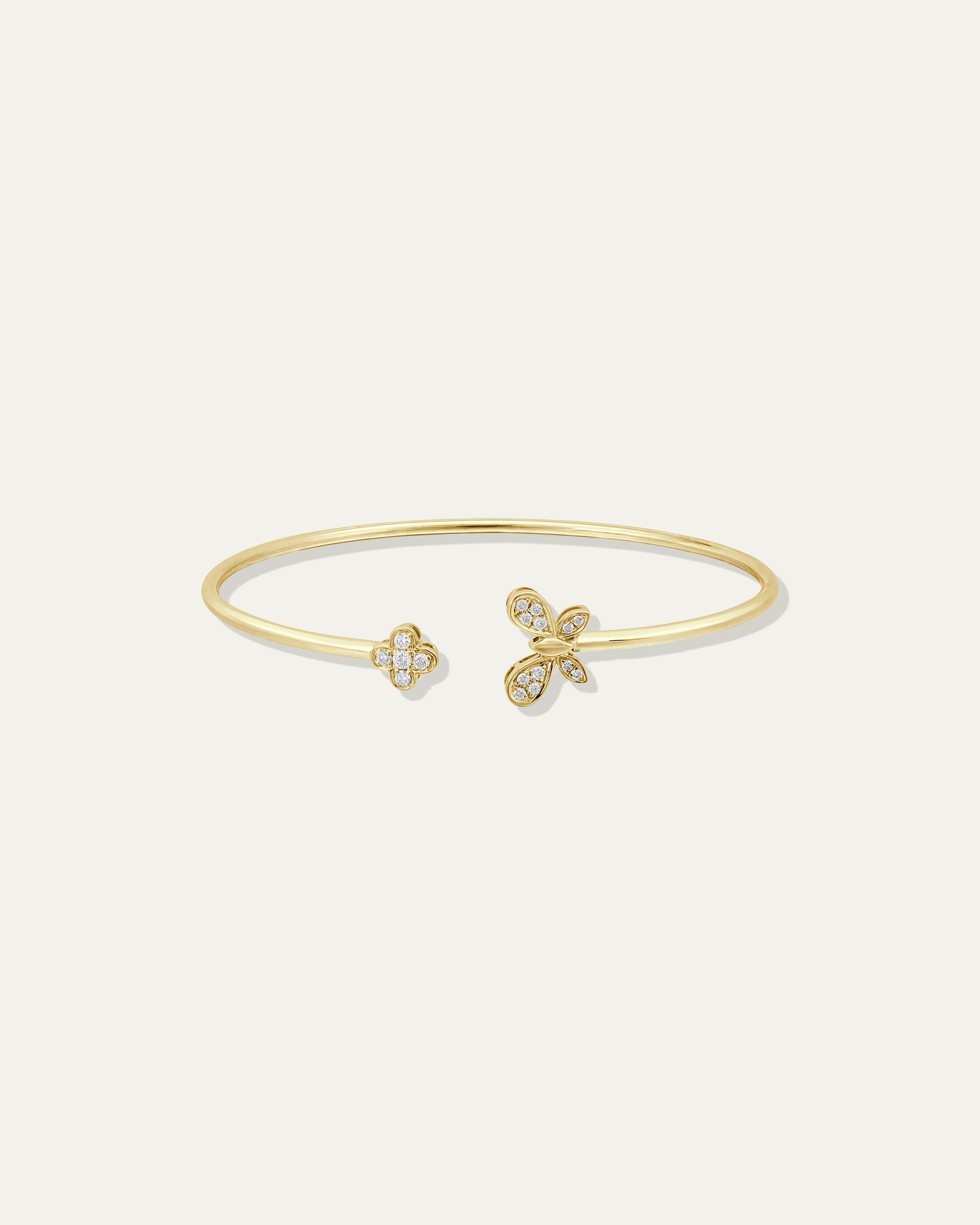 The Diamond Butterfly Flexible Bangle