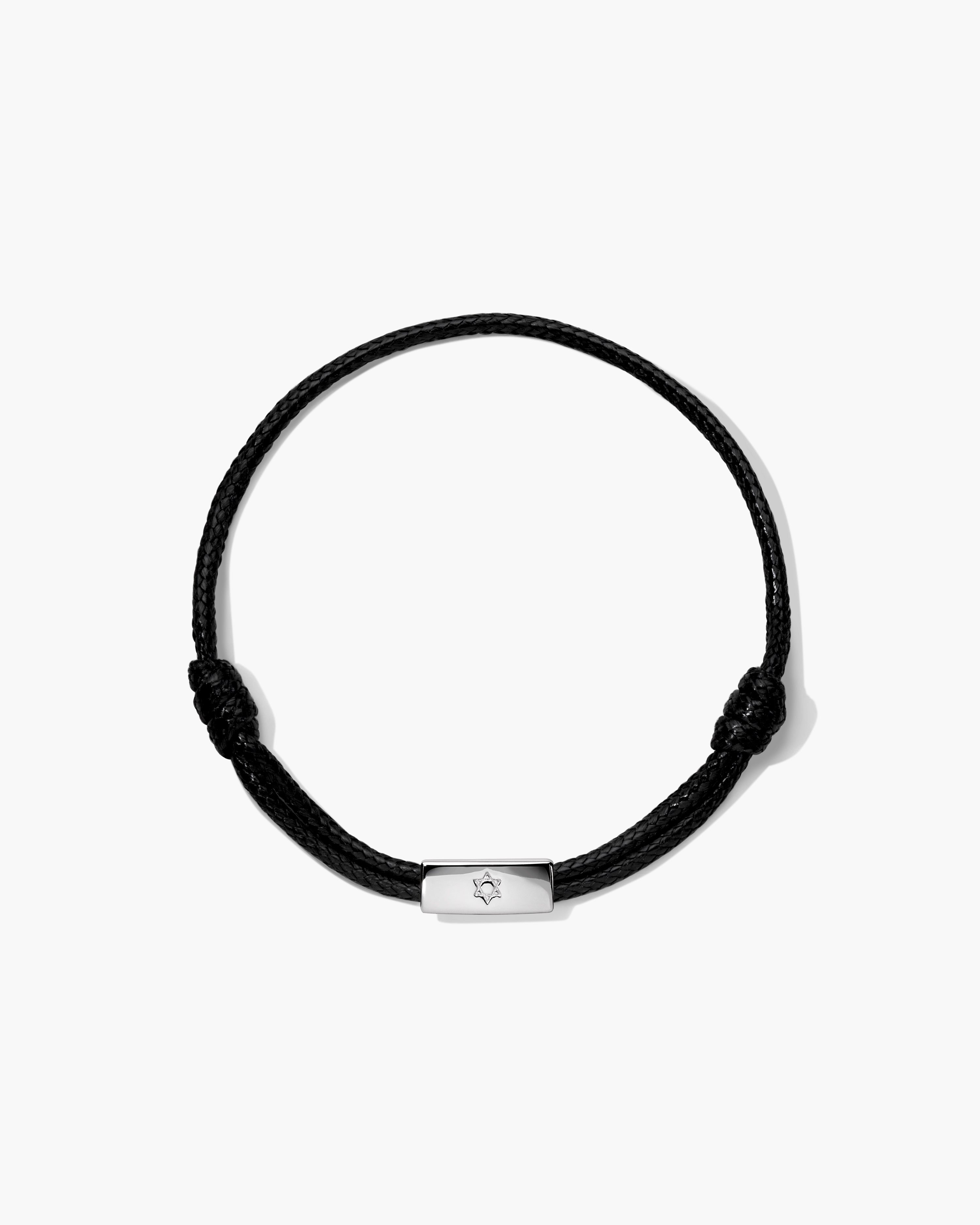 Star of David Bar Cord Bracelet