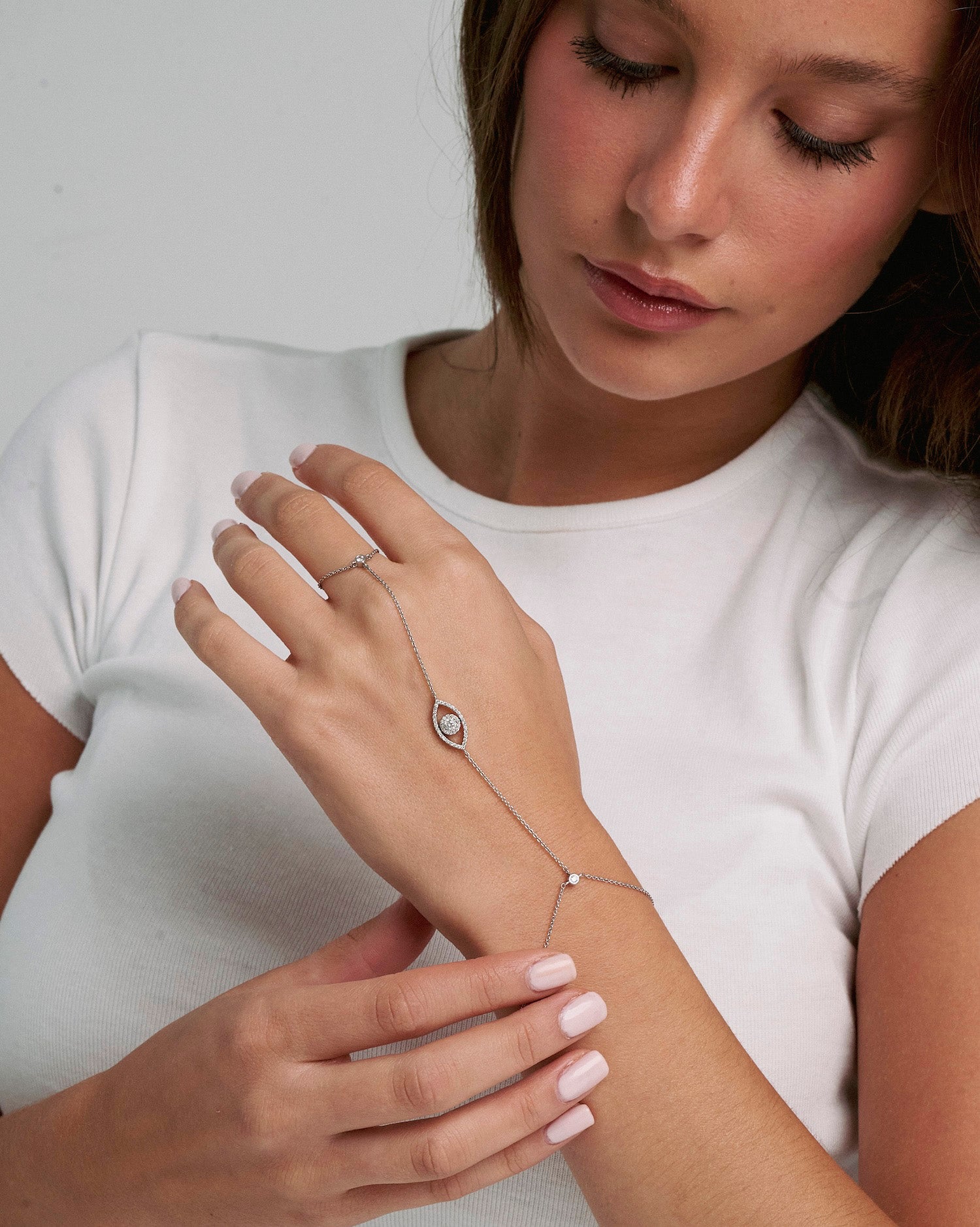 The Signature Evil Eye Hand Chain