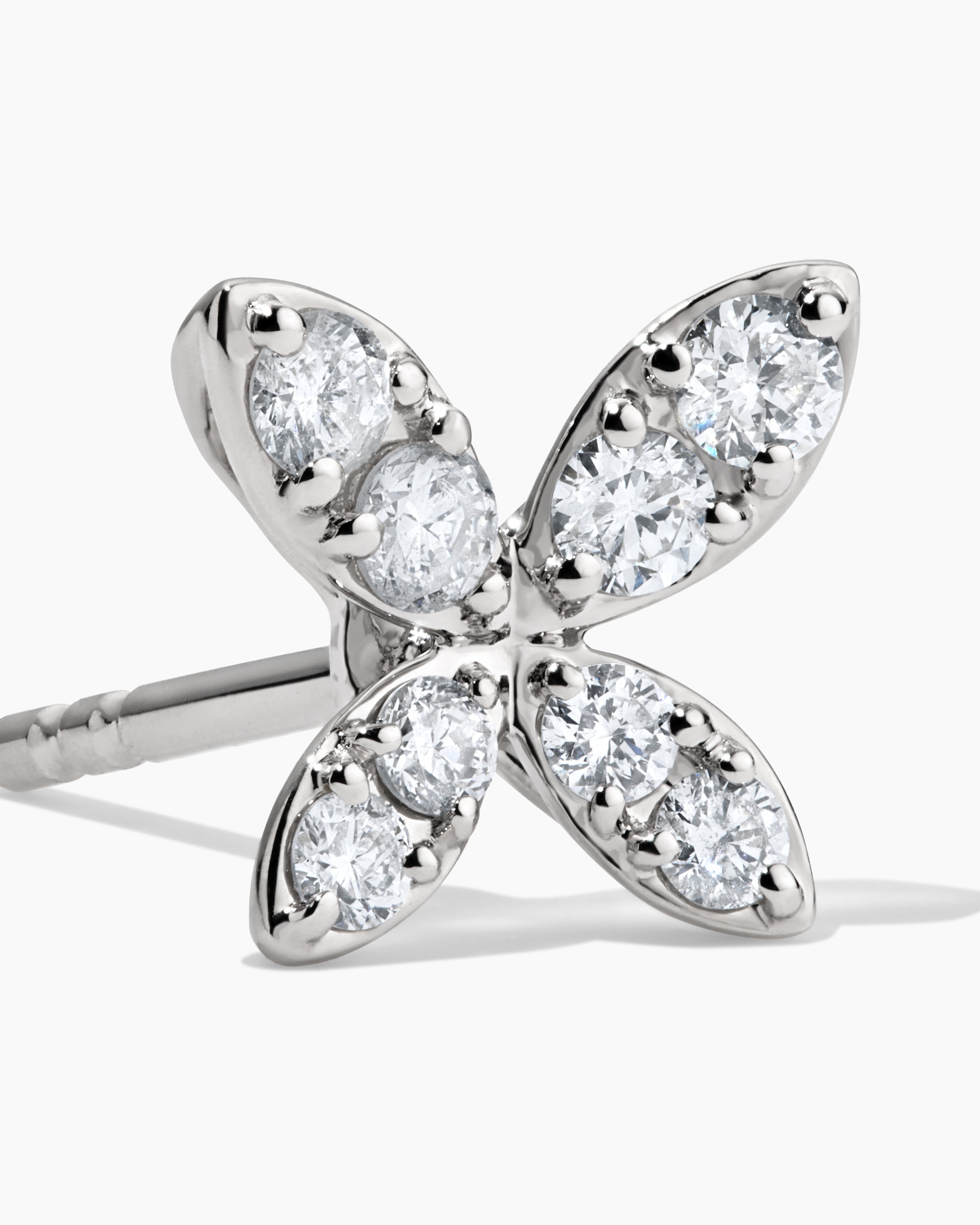 Pavé Diamond Butterfly Earrings