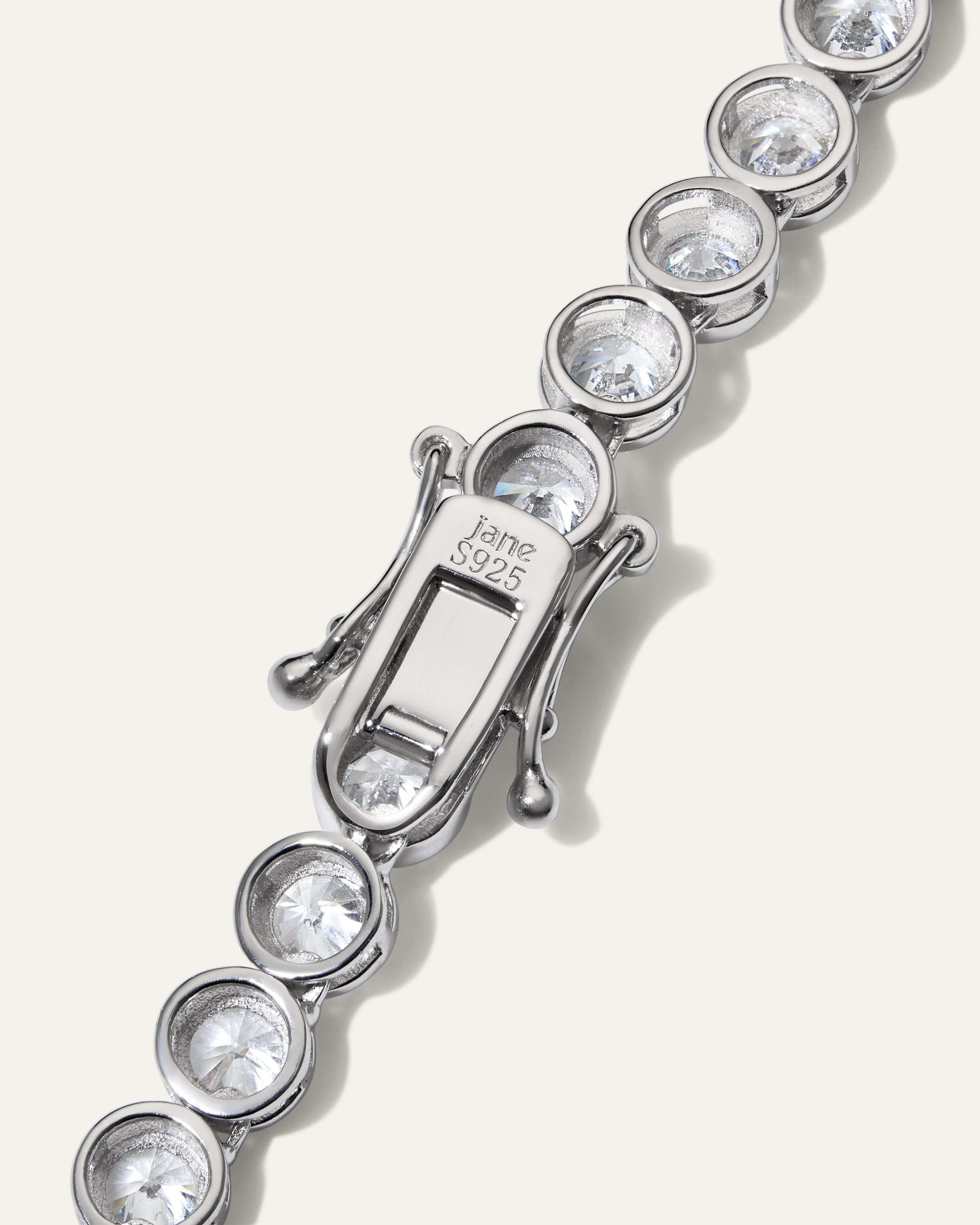 Charlotte Bezel Tennis Necklace