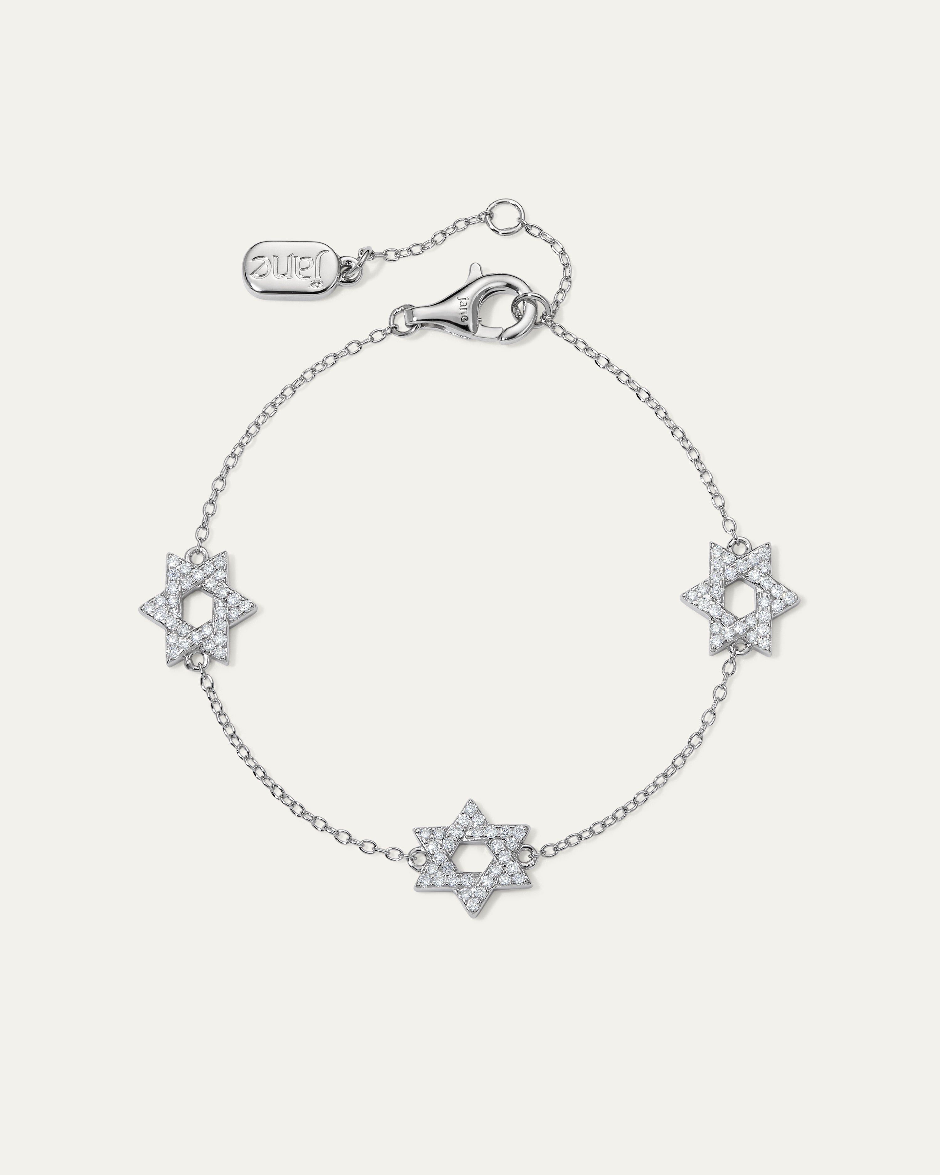 Sarah Star of David Station Bracelet