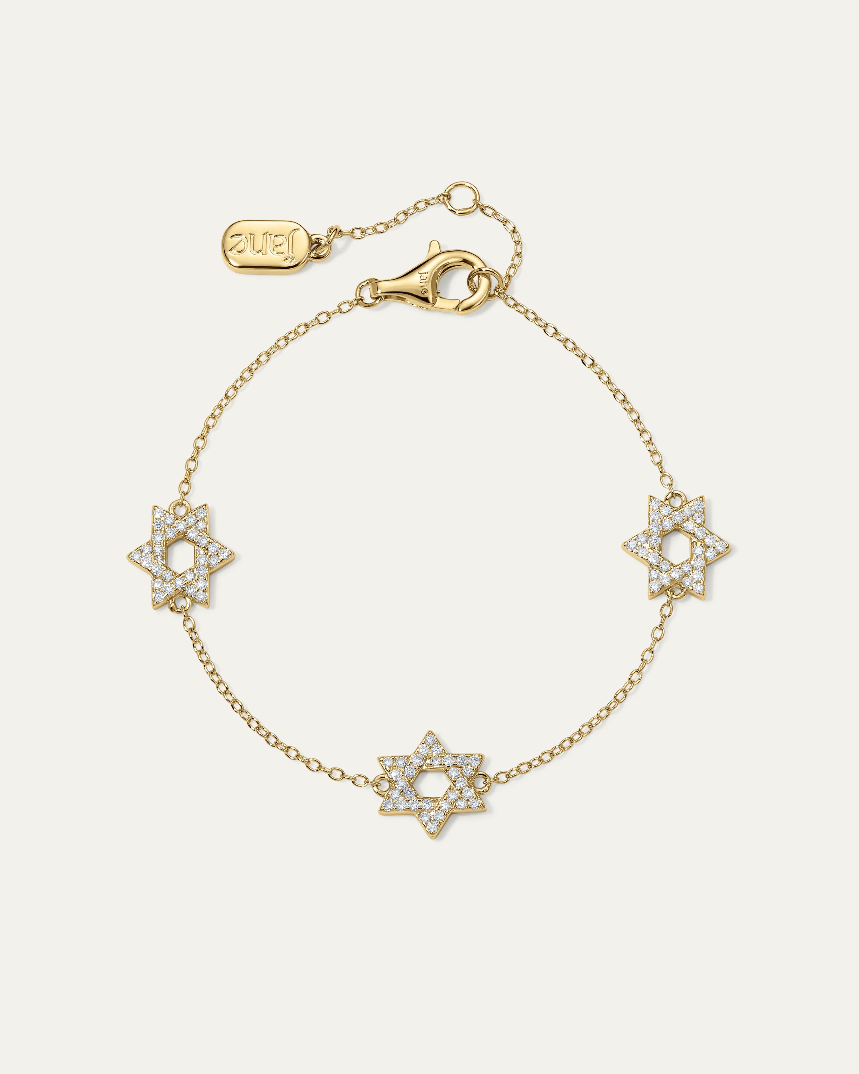 Sarah Star of David Station Bracelet