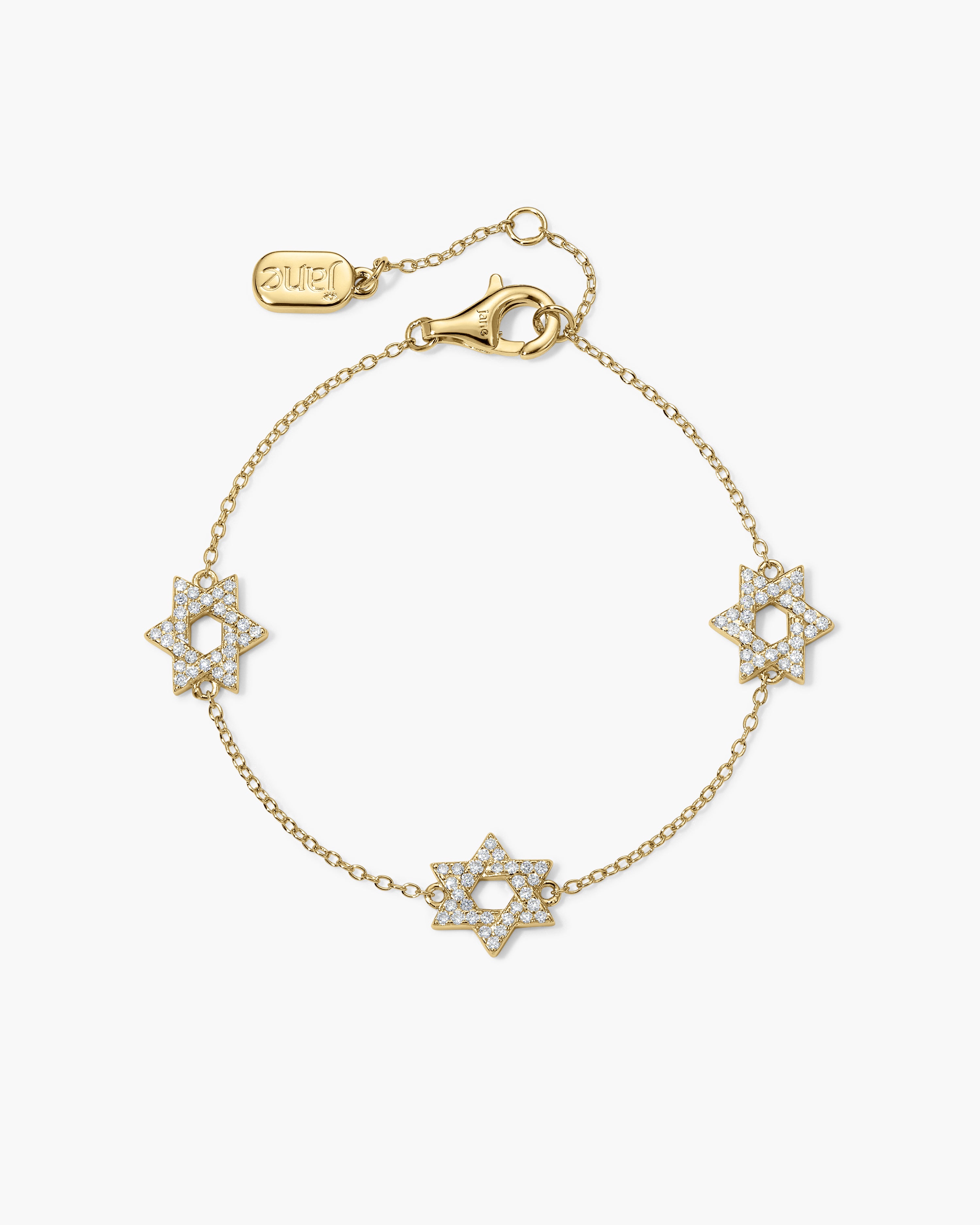 Sarah™ Star of David Station Bracelet