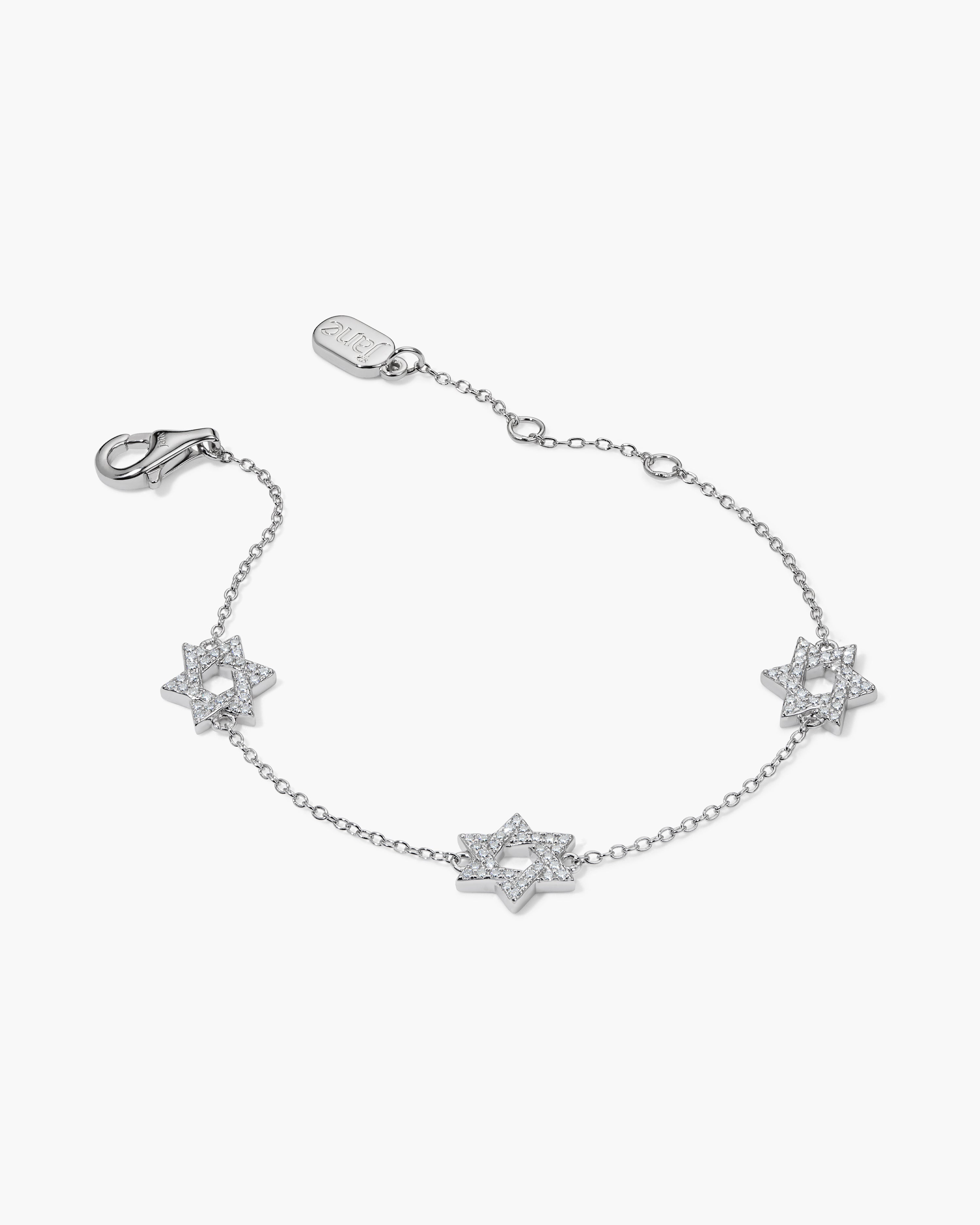 Sarah™ Star of David Station Bracelet