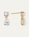 Jane Prestige™ Round & Pear Diamond Drop Earrings