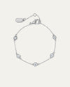 Charlotte Bezel Station Bracelet