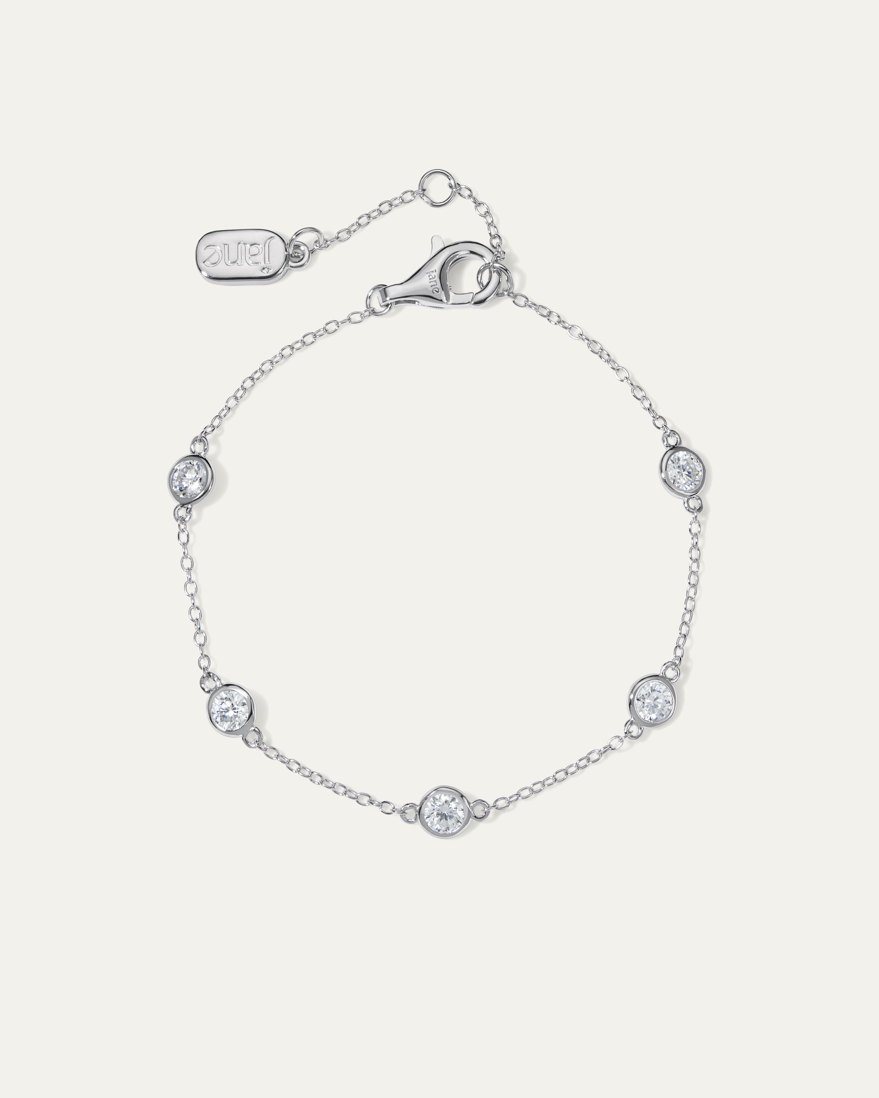 Charlotte Bezel Station Bracelet