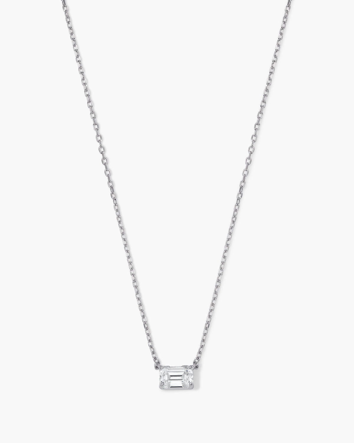 Jane Everyday™ Emerald Solitaire Necklace