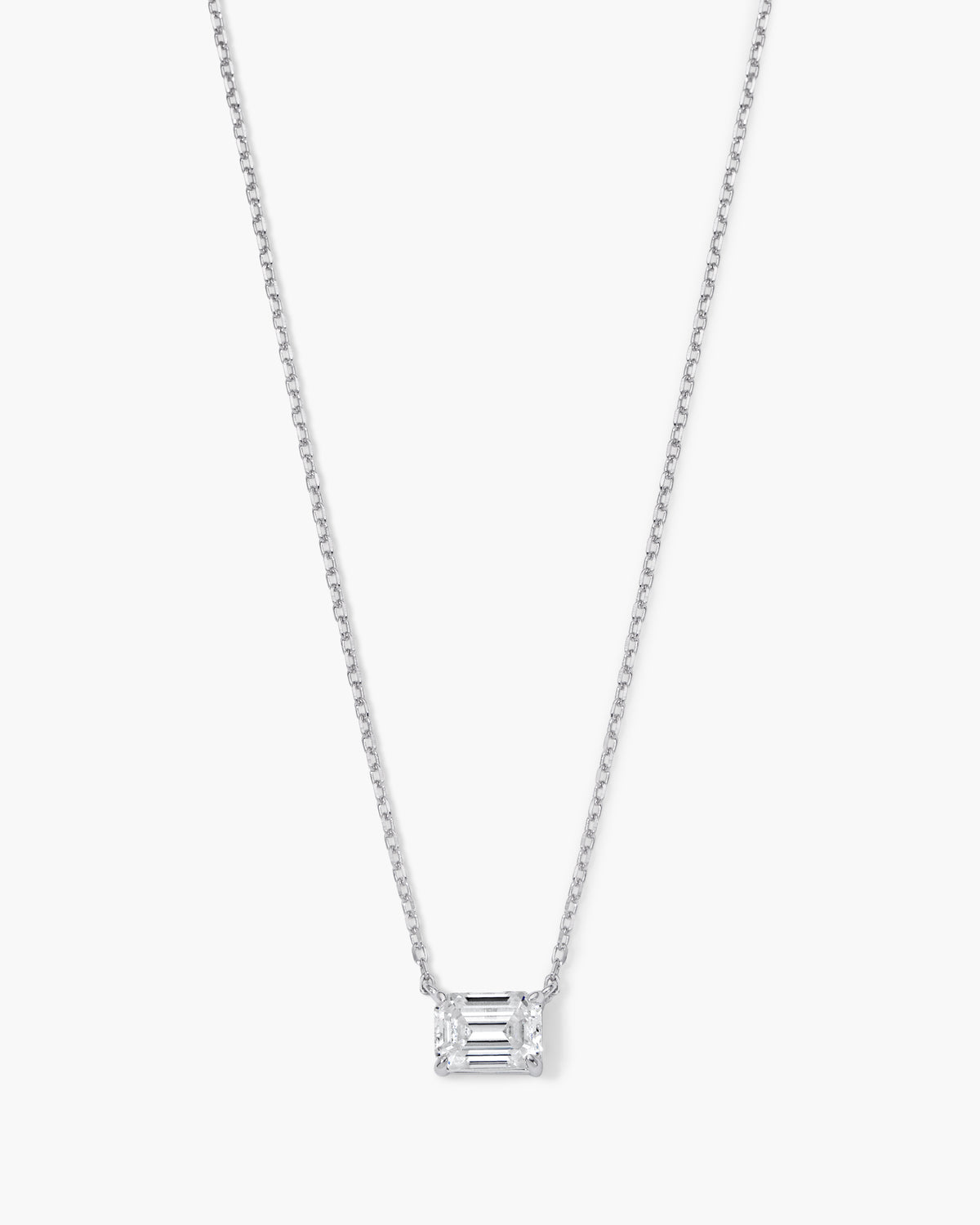 Jane Everyday™ Emerald Solitaire Necklace