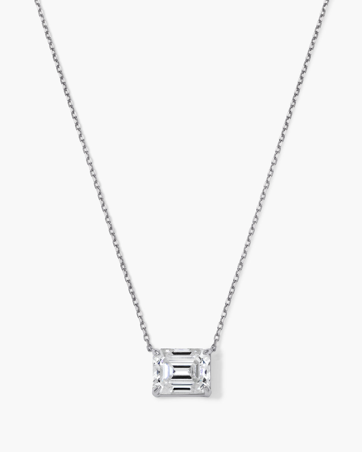 Jane Everyday™ Emerald Solitaire Necklace