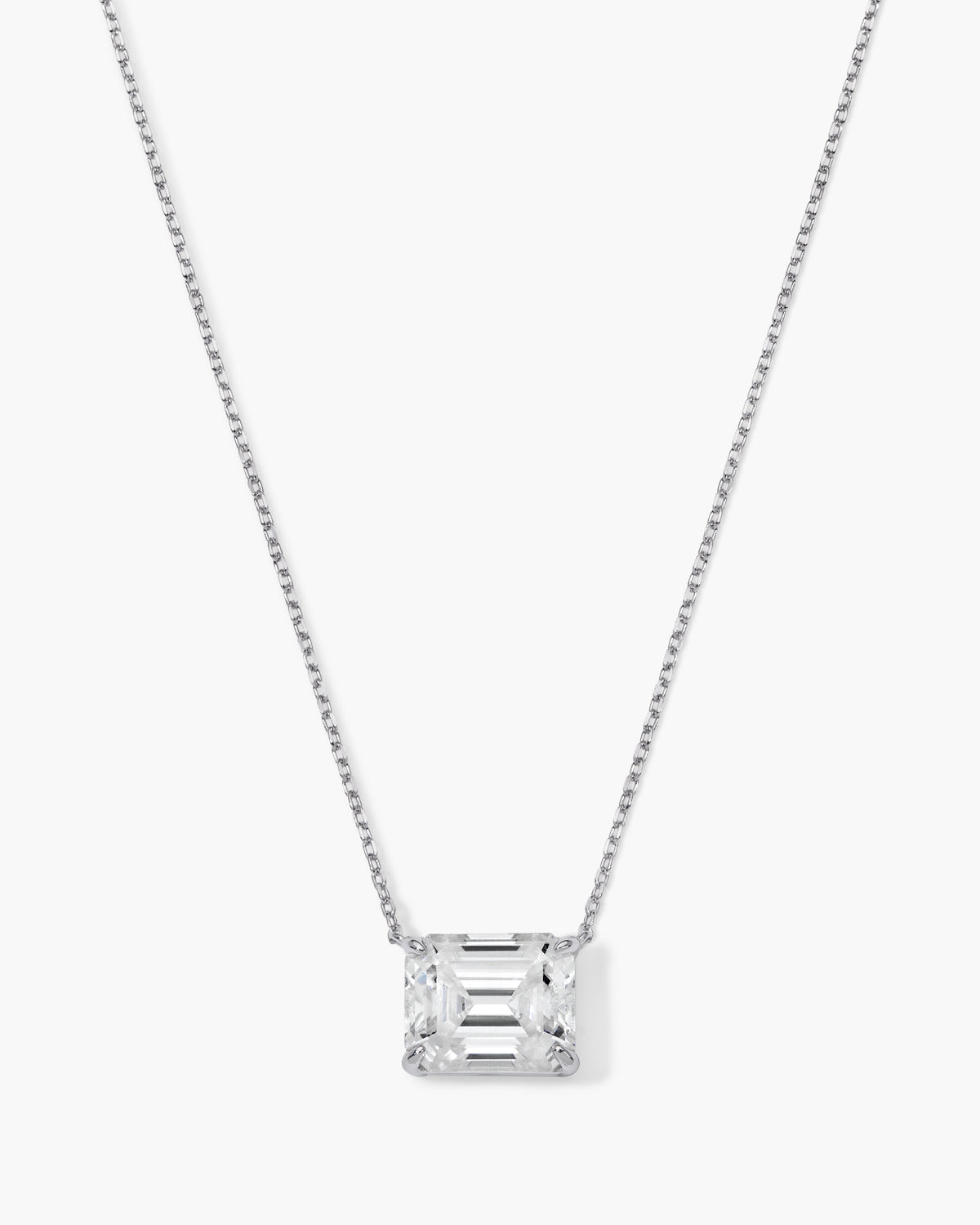Jane Everyday™ Emerald Solitaire Necklace