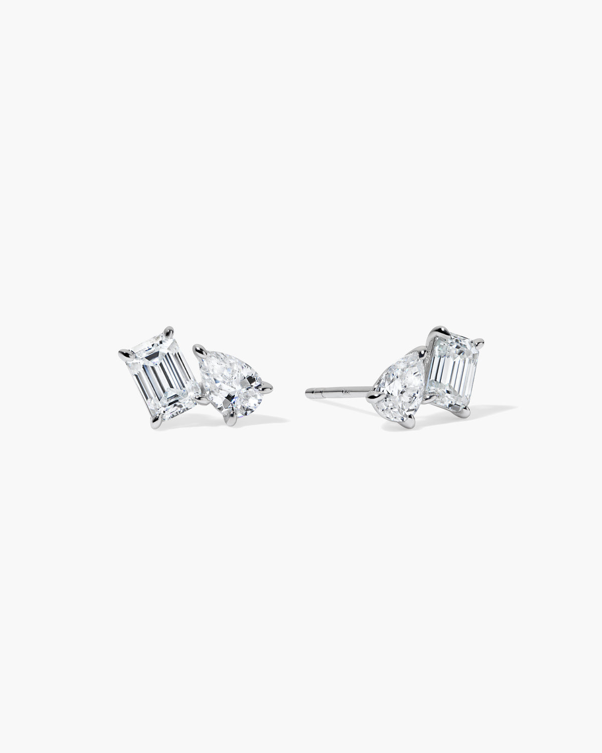 Jane Everyday™ Emerald & Pear Toi et Moi Comfort Studs™
