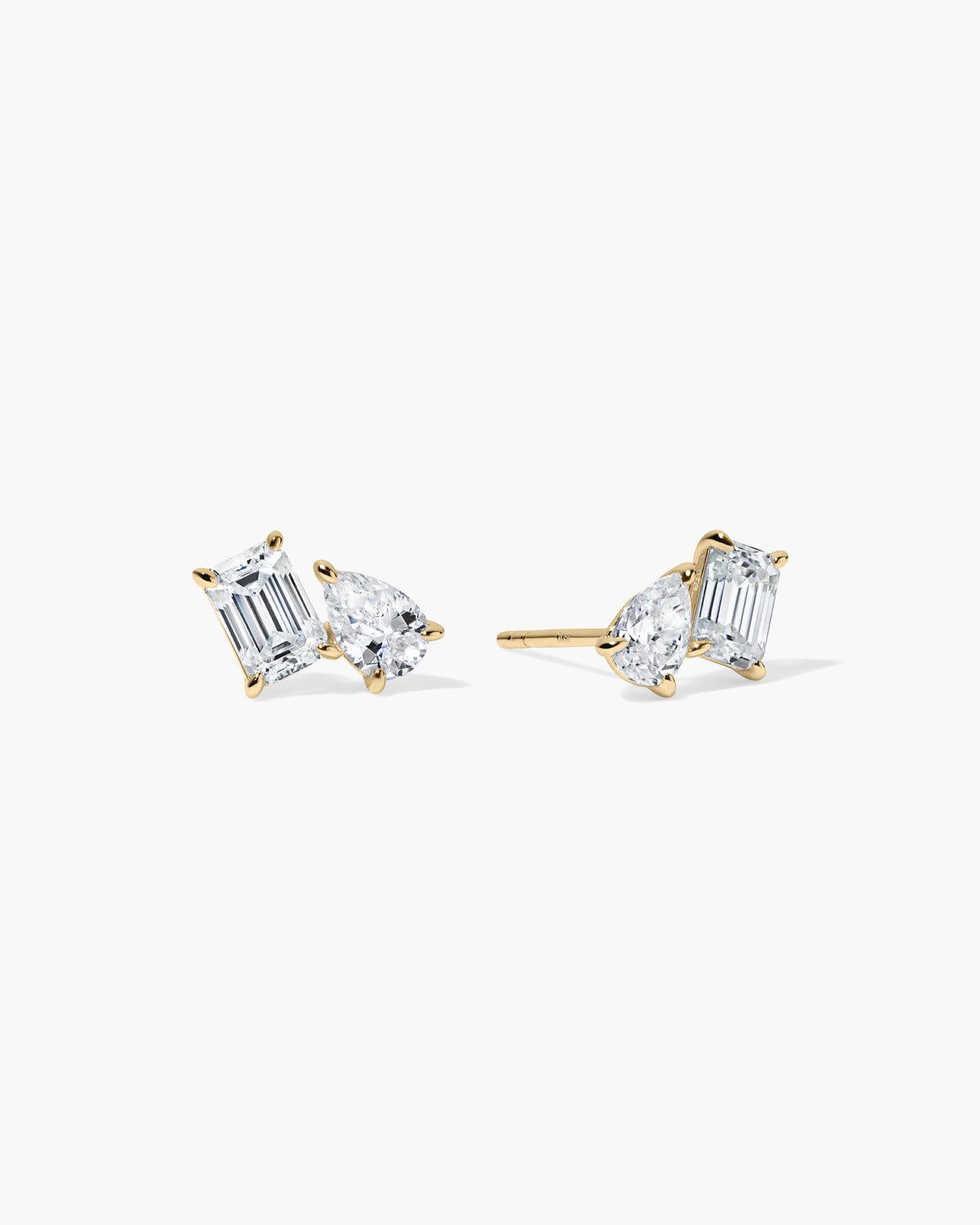 Jane Everyday™ Emerald & Pear Toi et Moi Comfort Studs™