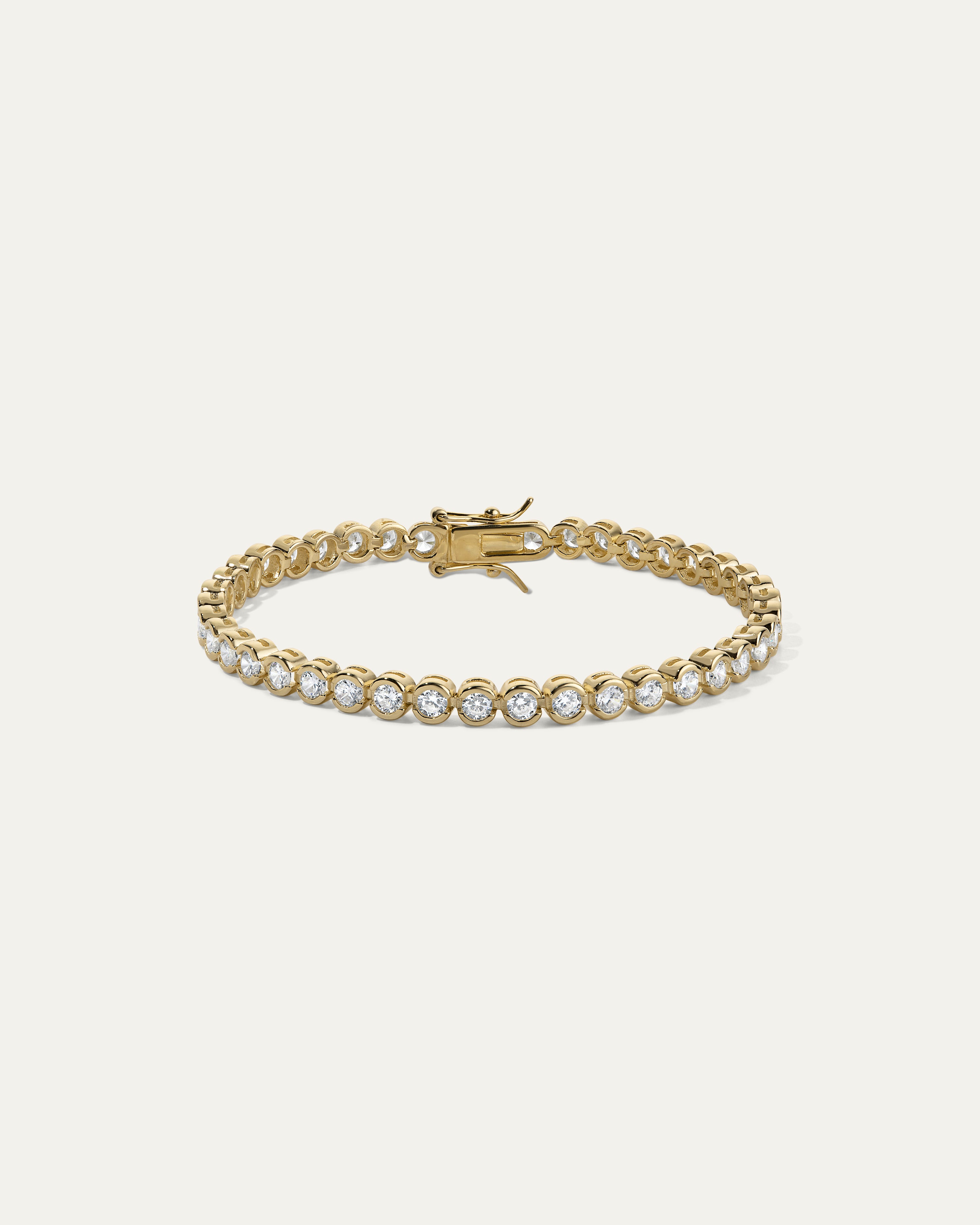 The Everyday Bezel Tennis Bracelet