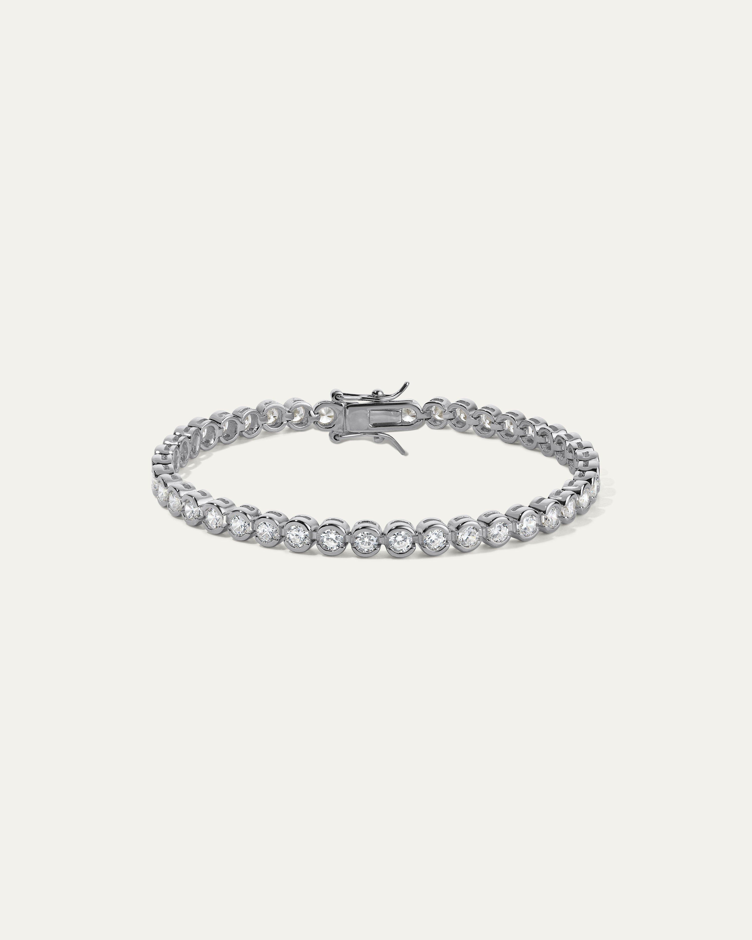 The Everyday Bezel Tennis Bracelet