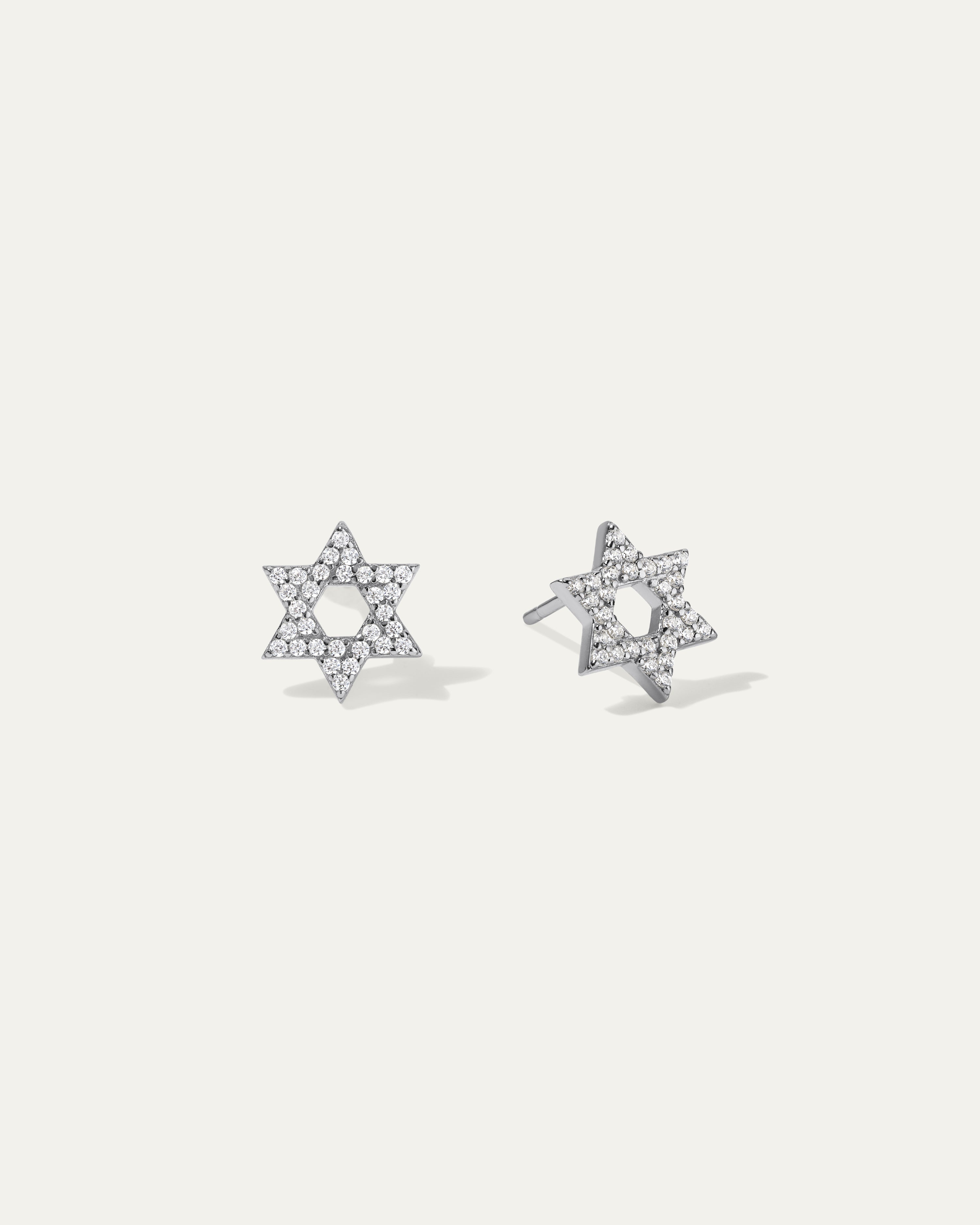 Sarah Star of David Earrings