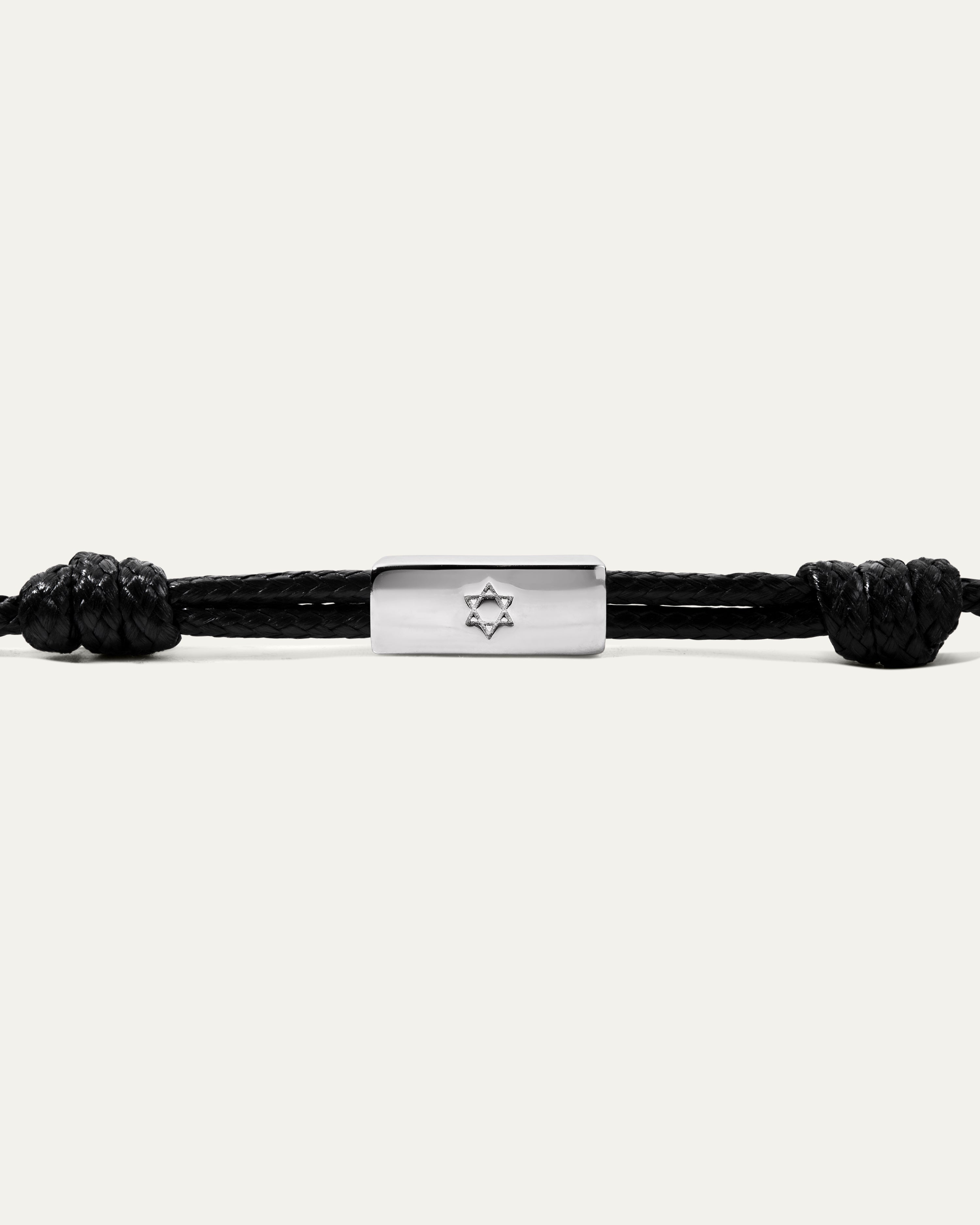 Star of David Bar Cord Bracelet