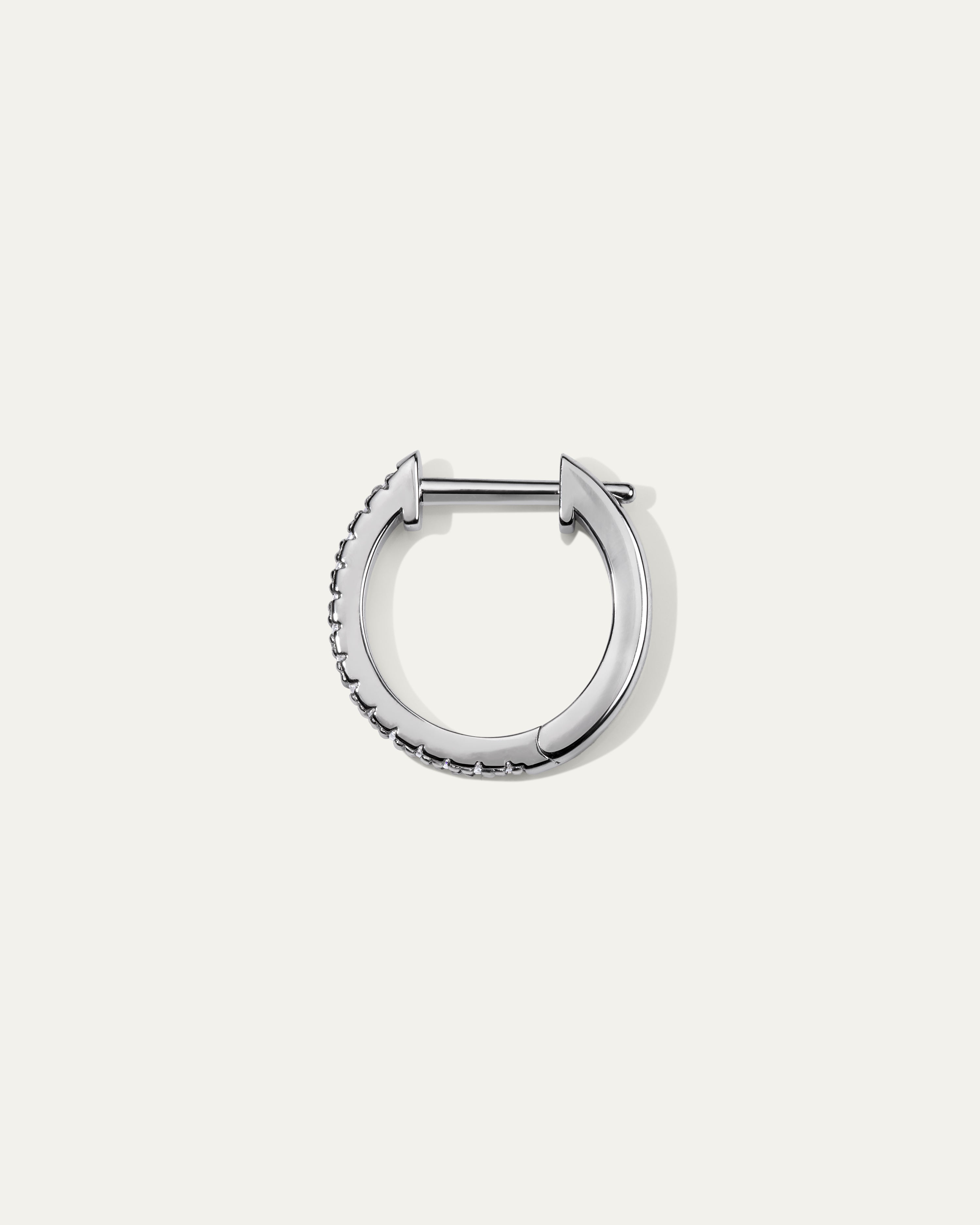 Jane Prestige™ Pavé Diamond Huggie Hoops