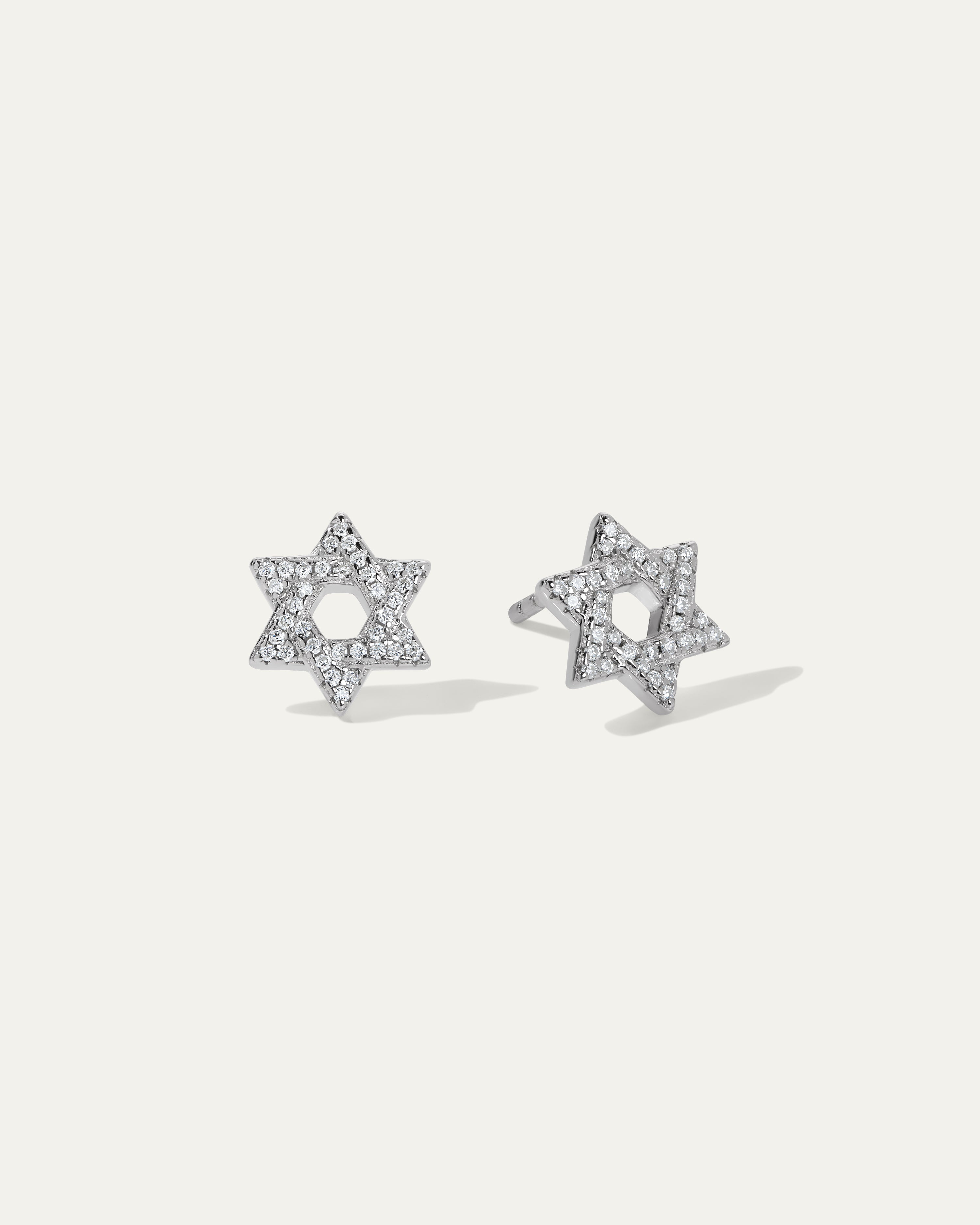 Sarah Star of David Earrings