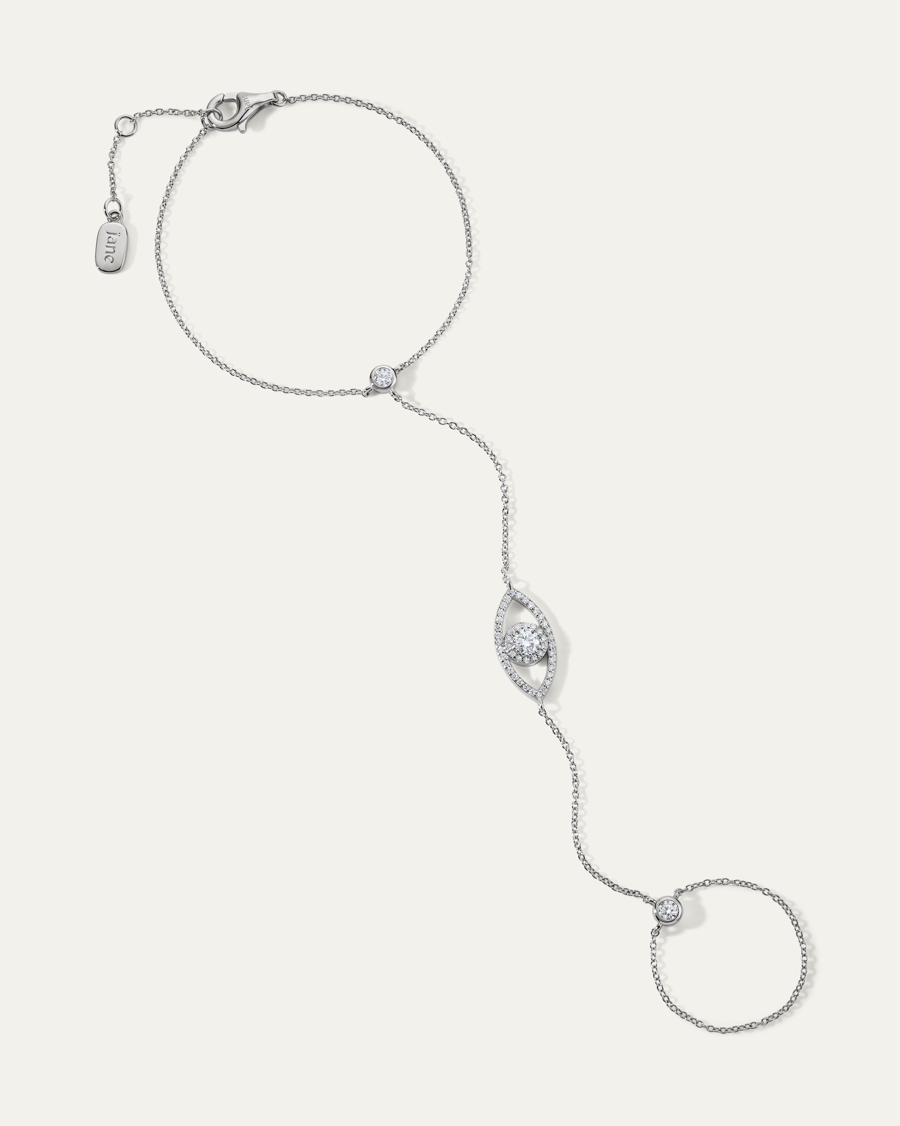 Evil Eye Diamond Hand Chain