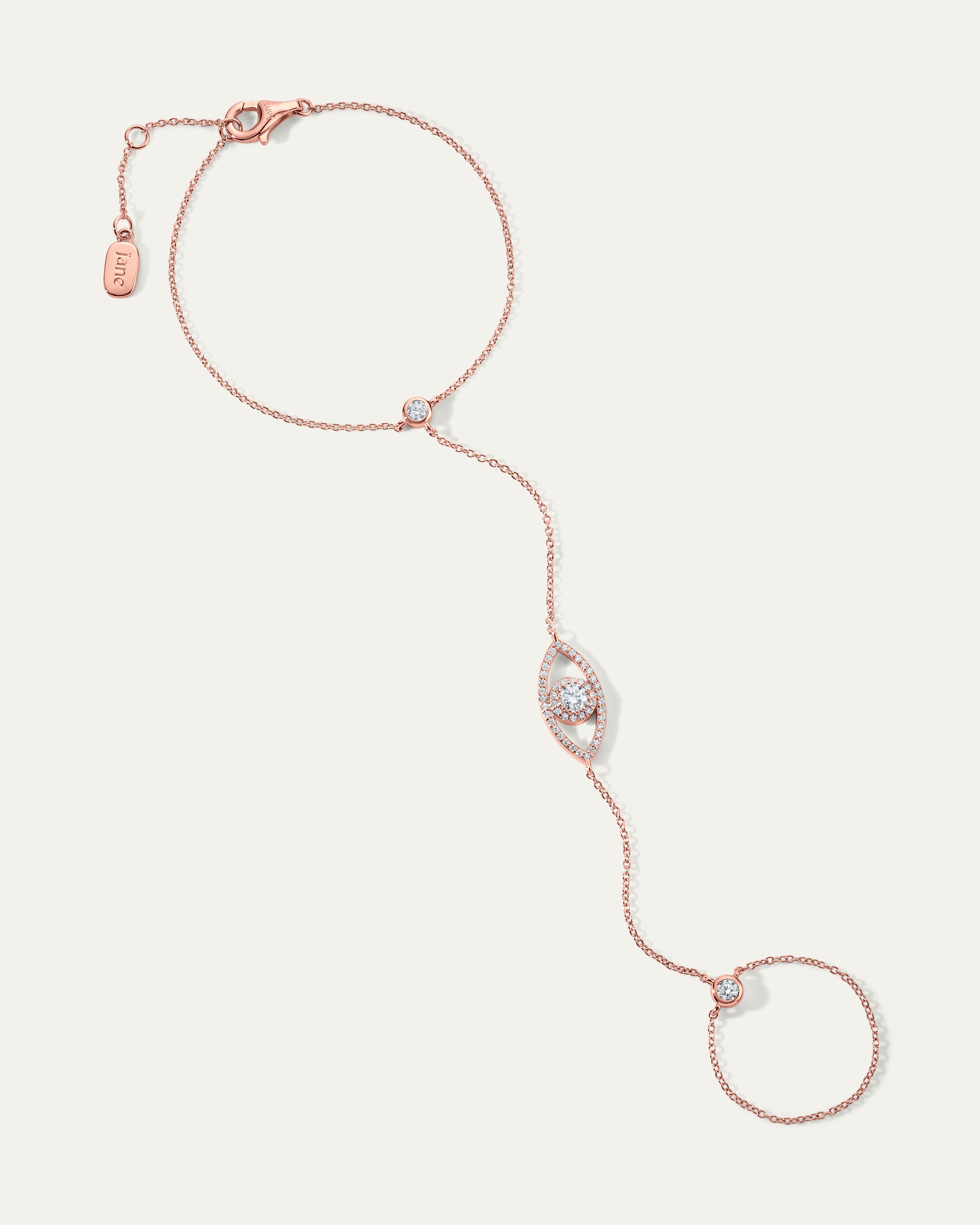 Evil Eye Diamond Hand Chain