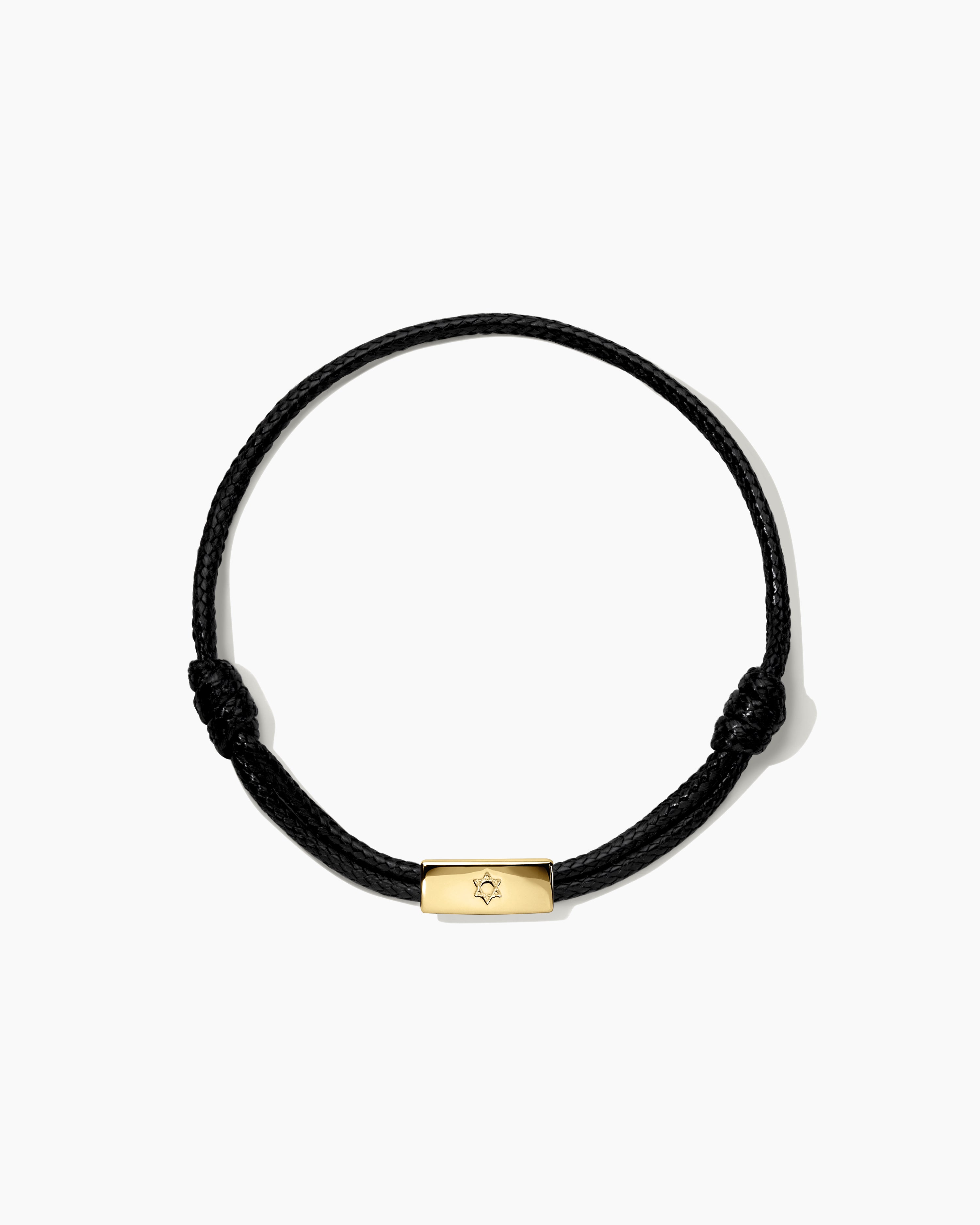 Star of David Bar Cord Bracelet