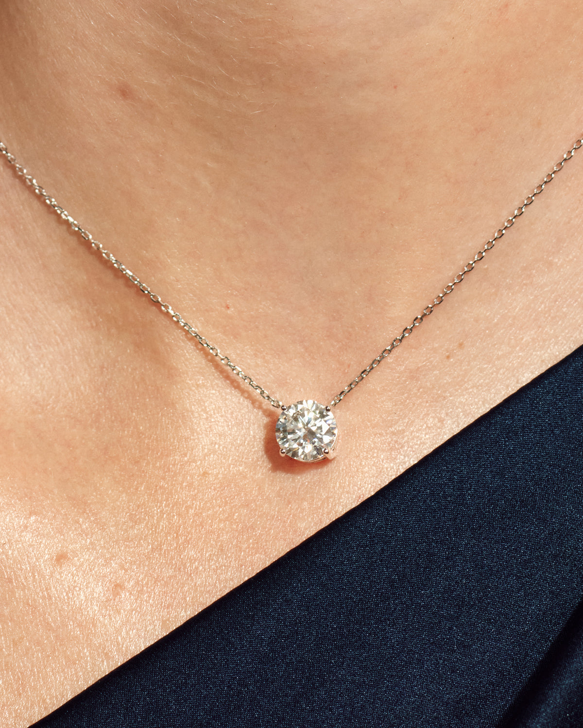 Jane Everyday™ Round Solitaire Necklace