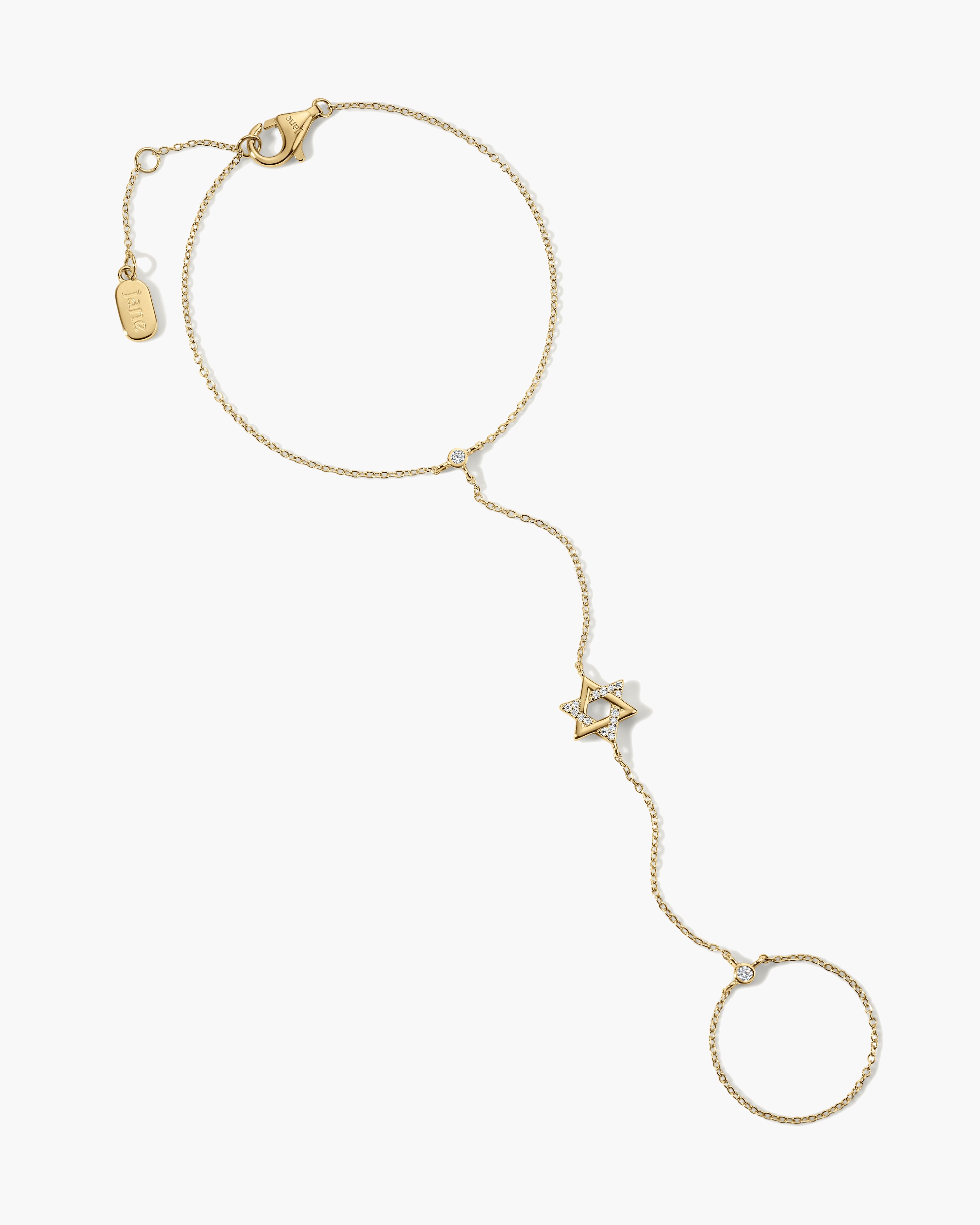 Original Star of David Diamond Hand Chain