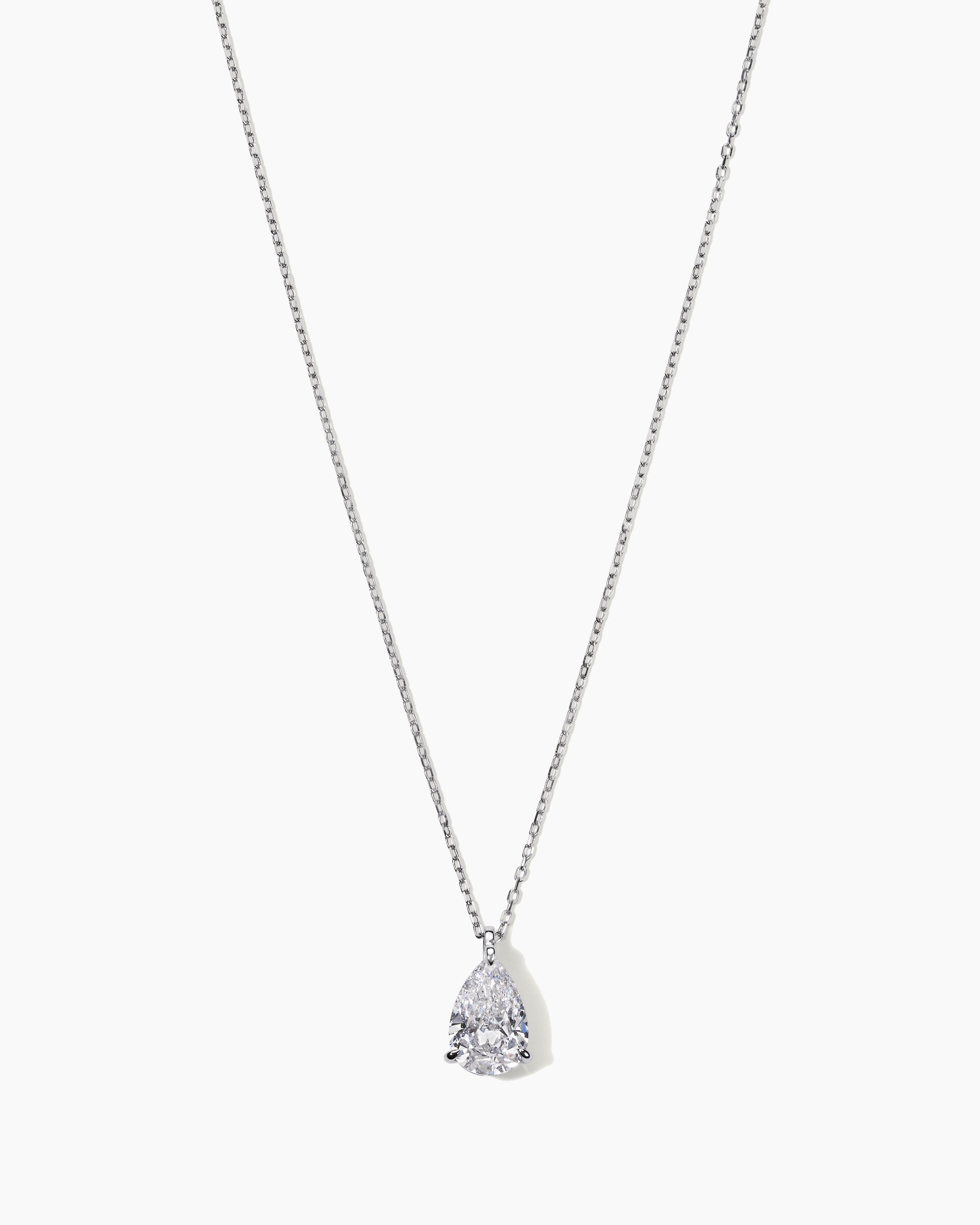 Jane Everyday™ Pear Solitaire Necklace