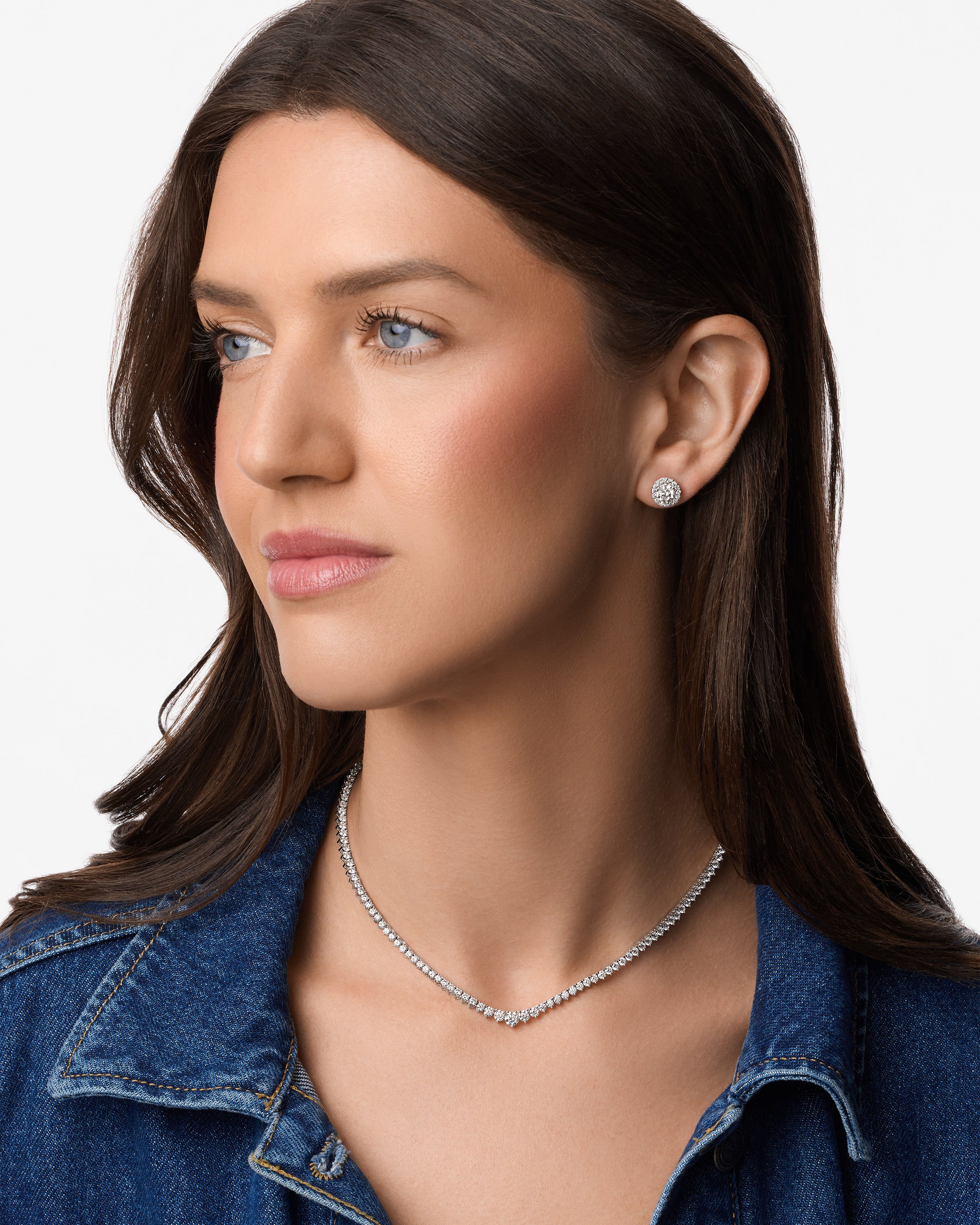 Jane Everyday™ Graduated Tennis Necklace