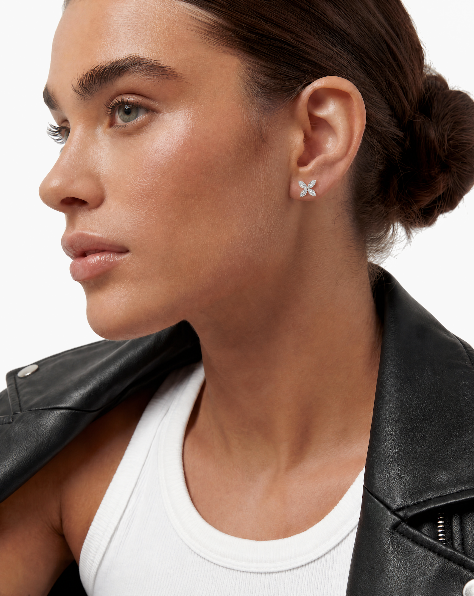 Pavé Diamond Butterfly Earrings