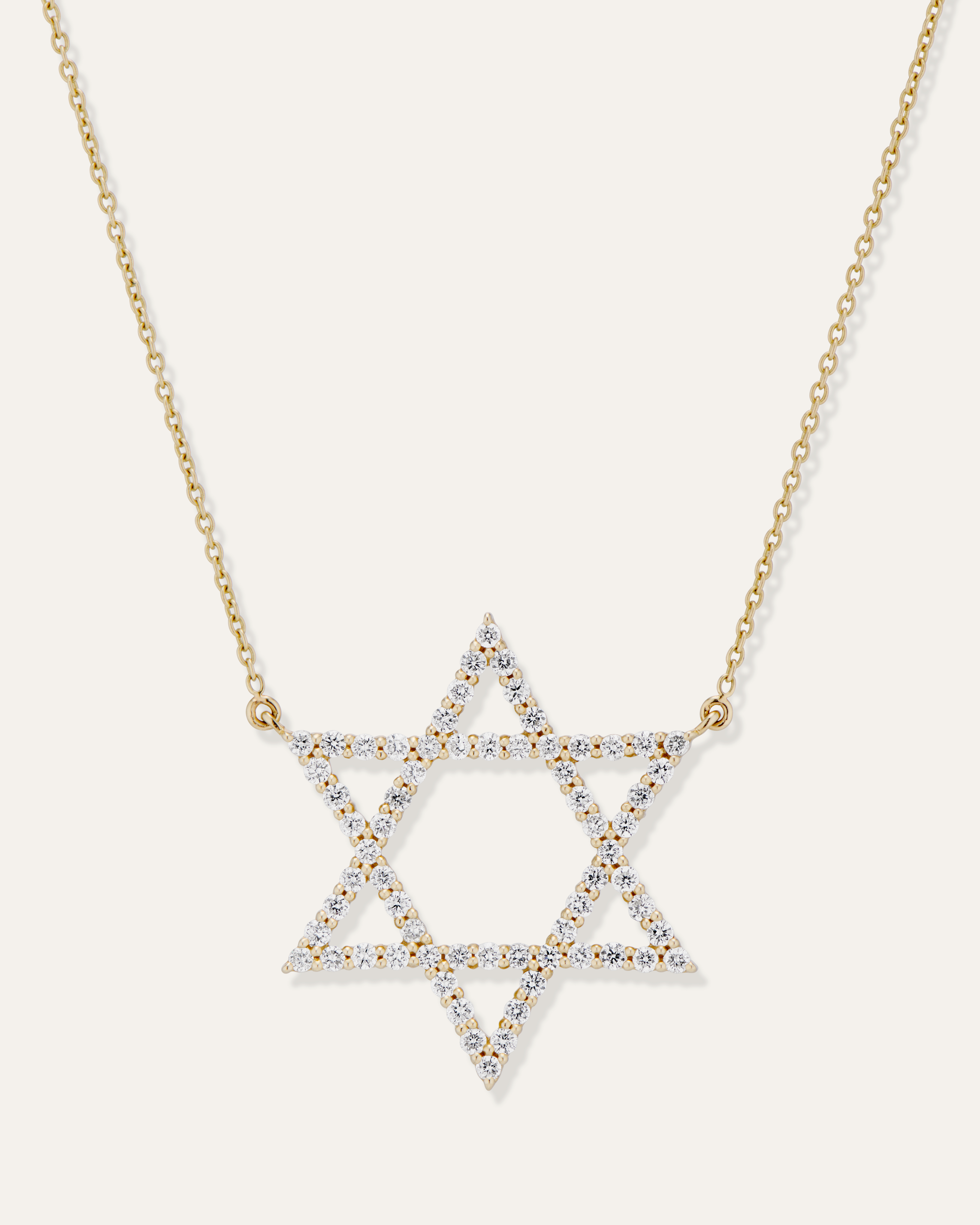 Ellie Star of David Diamond Necklace
