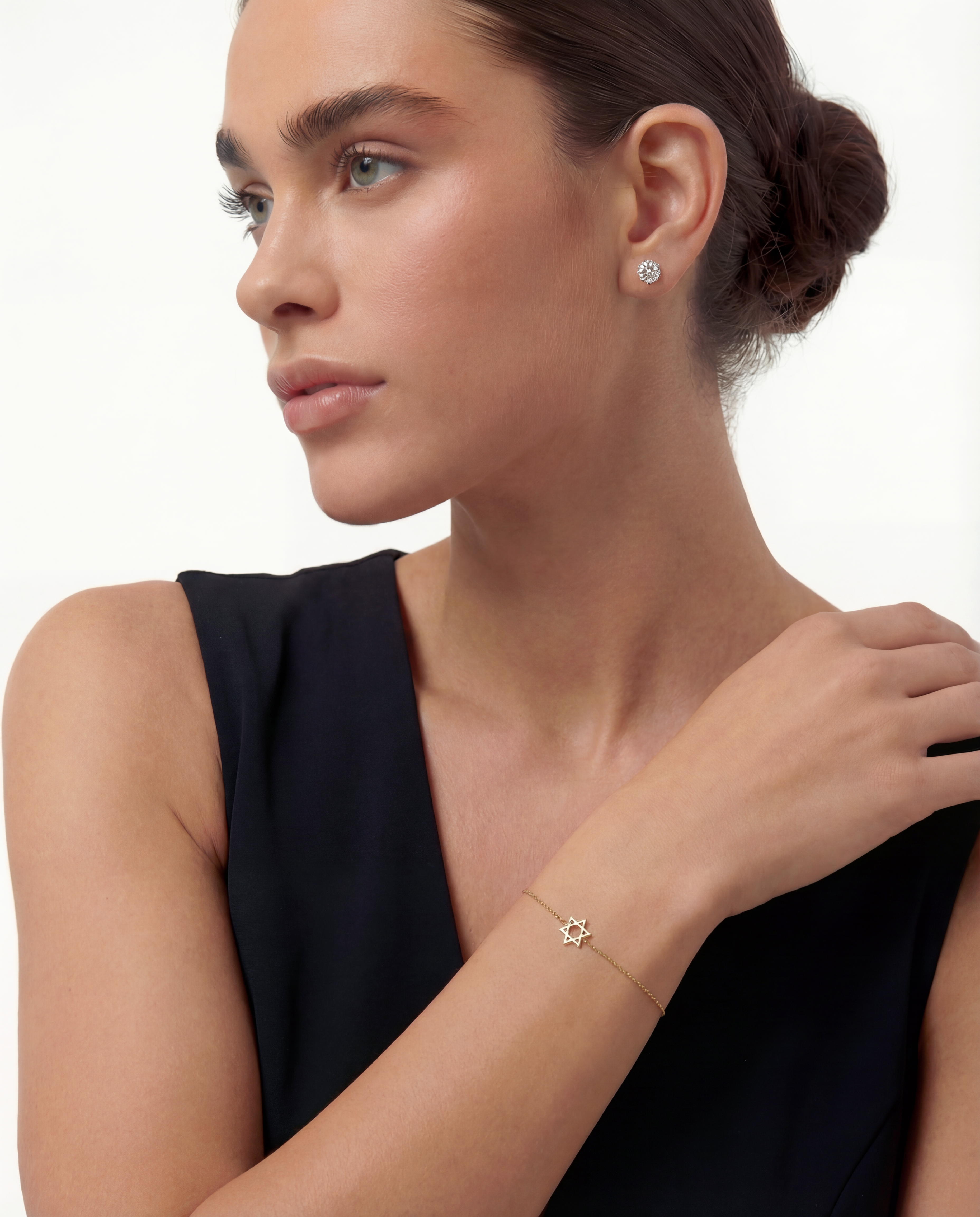 Mini Star of David Gold Bracelet