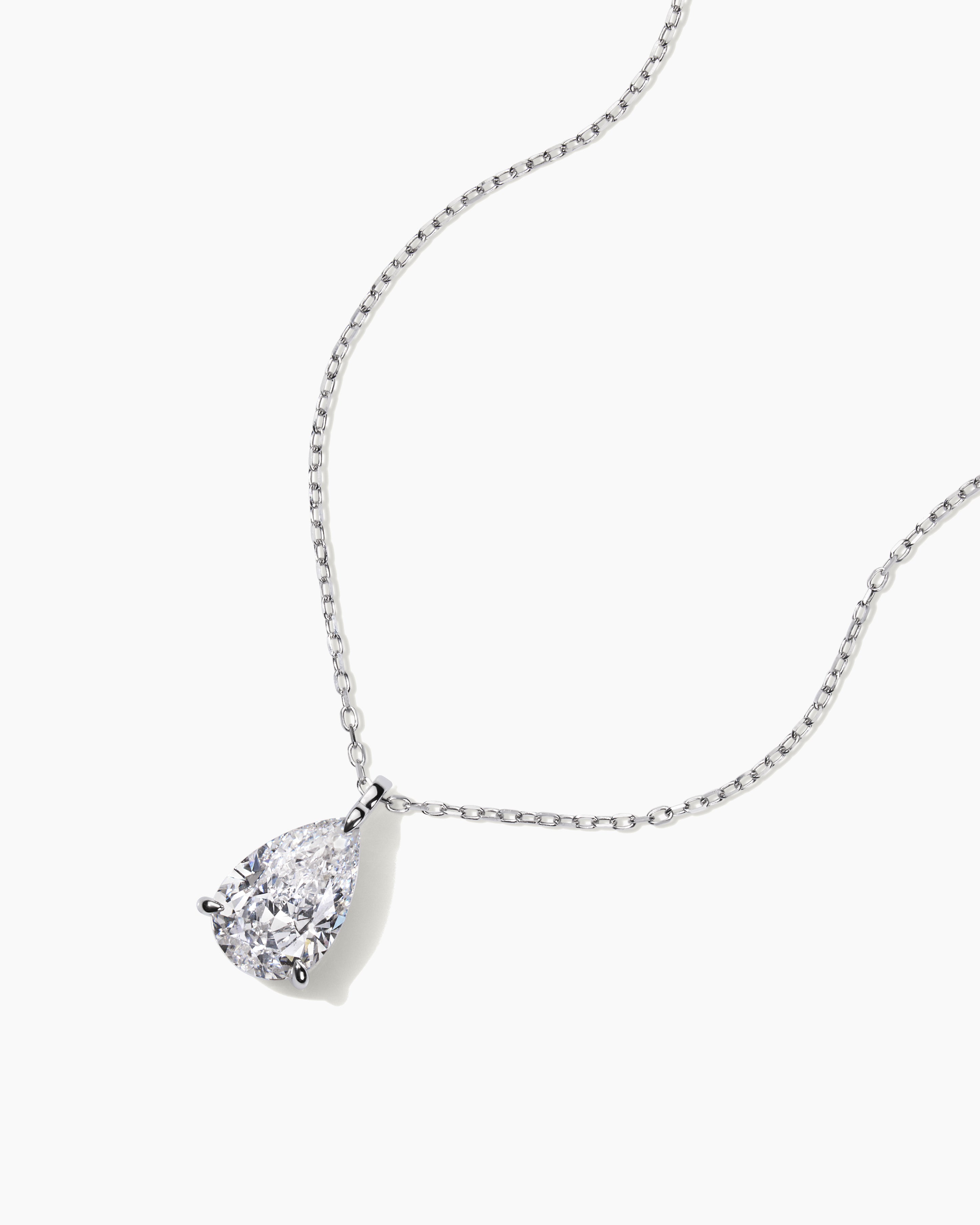 Jane Everyday™ Pear Solitaire Necklace