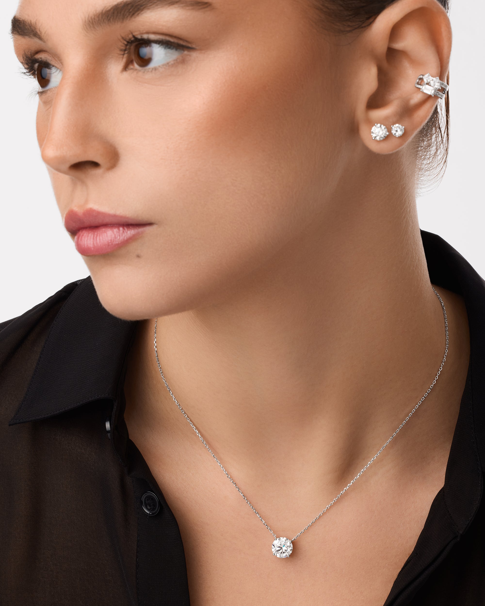Jane Everyday™ Round Solitaire Necklace