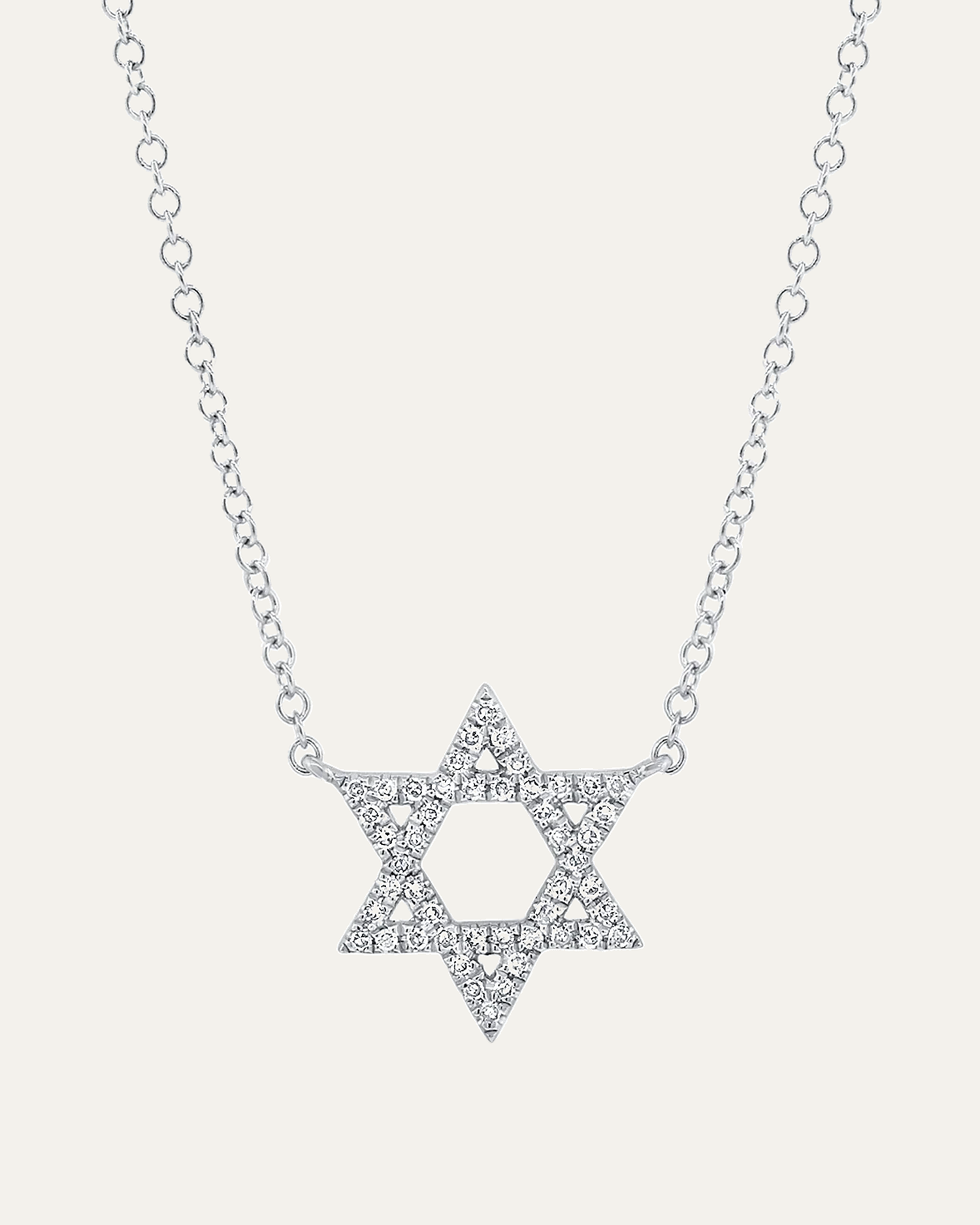 Signature Star of David Pavé Diamond Necklace