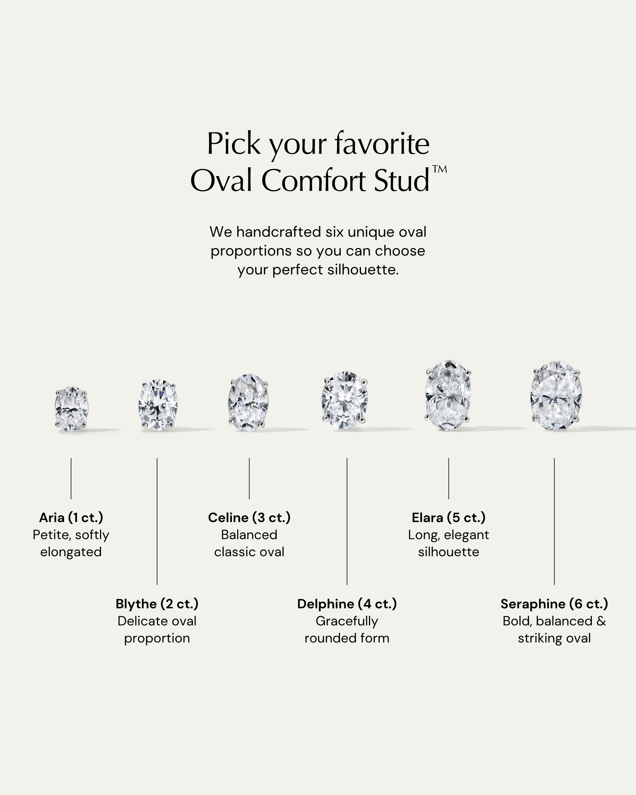 Jane Everyday™ Oval Comfort Studs™
