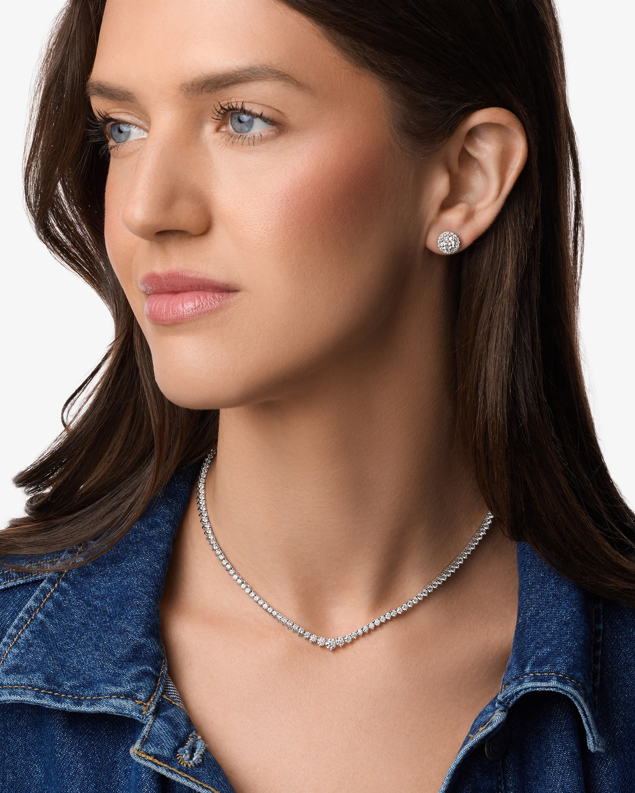 Jane Everyday™ Graduated Tennis Necklace