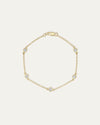The Diamond Bezel Station Bracelet