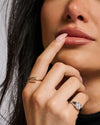 The All Me Pavé Diamond Letter Ring