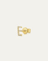 The All Me Pavé Diamond Letter Stud