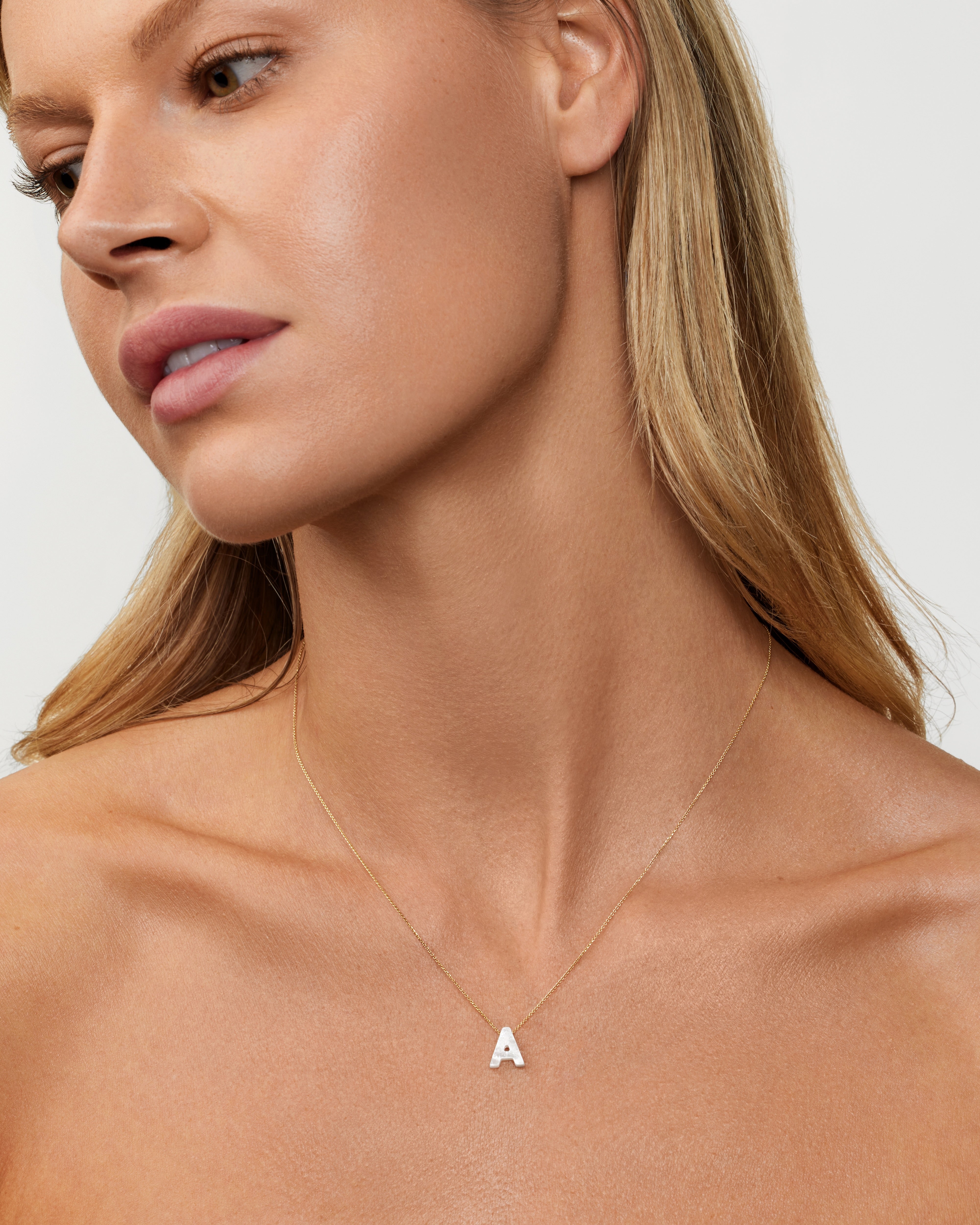 The Mother of Pearl Initial Necklace
