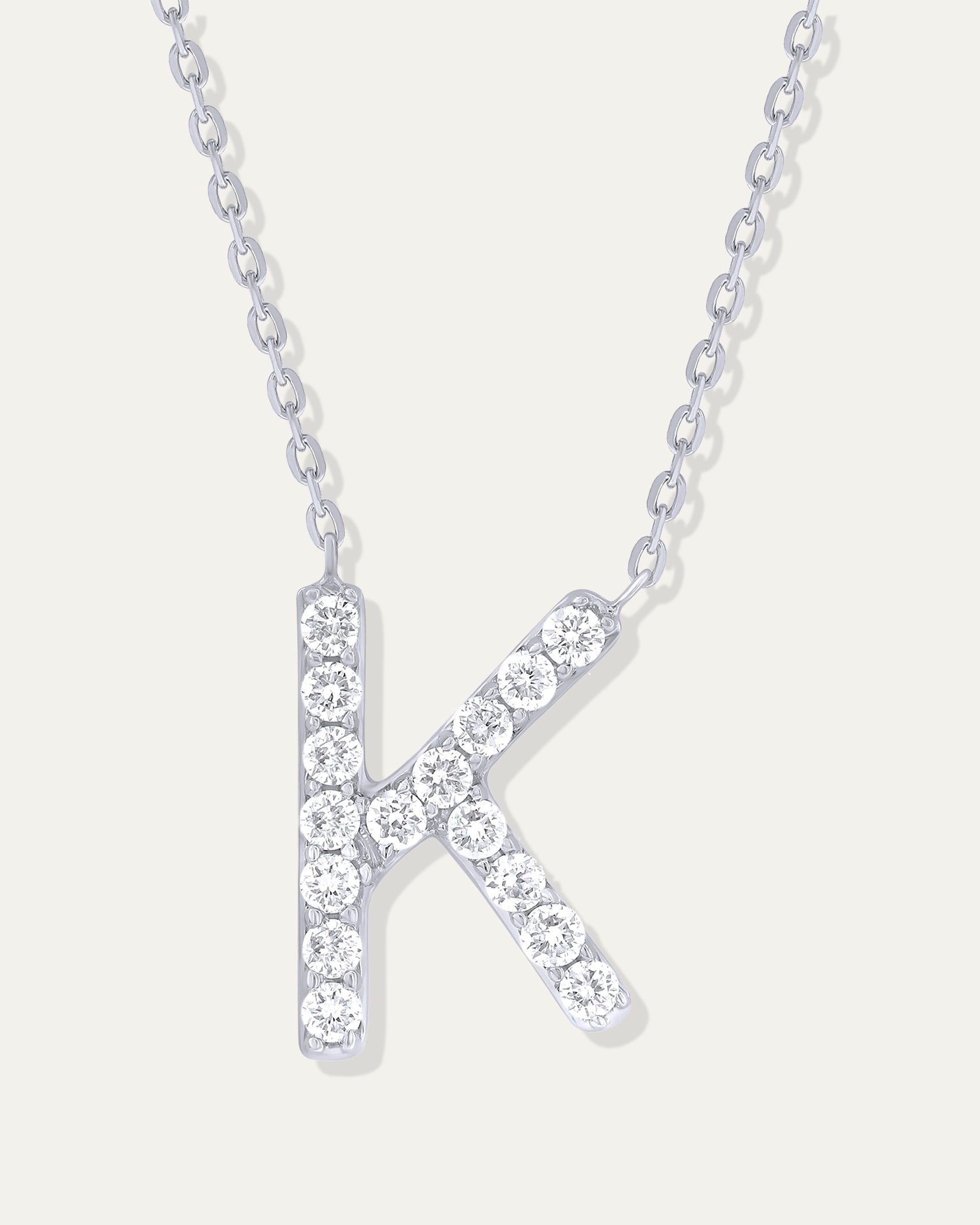 The Diamond Letter Necklace