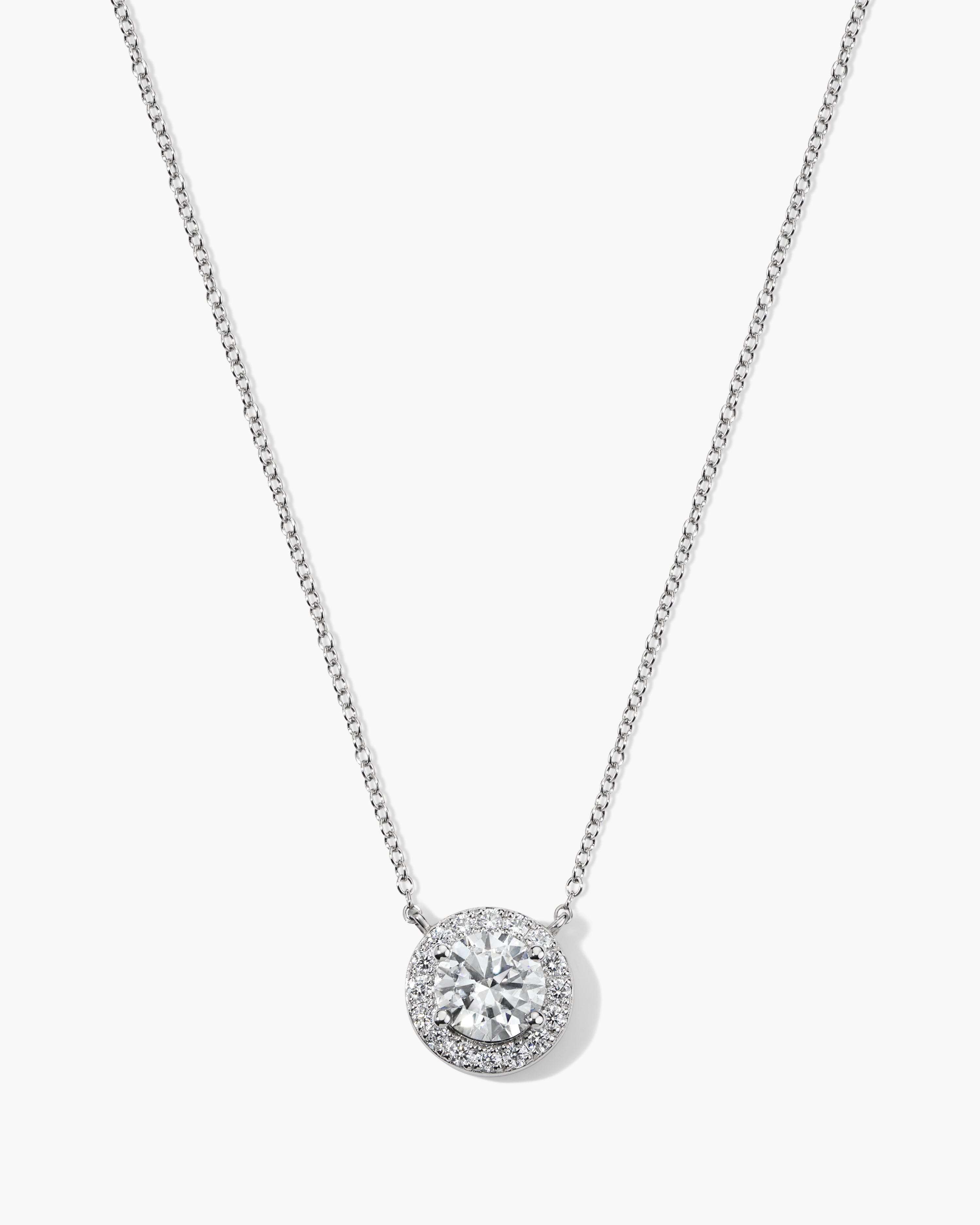 Jane Everyday™ Round Halo Necklace